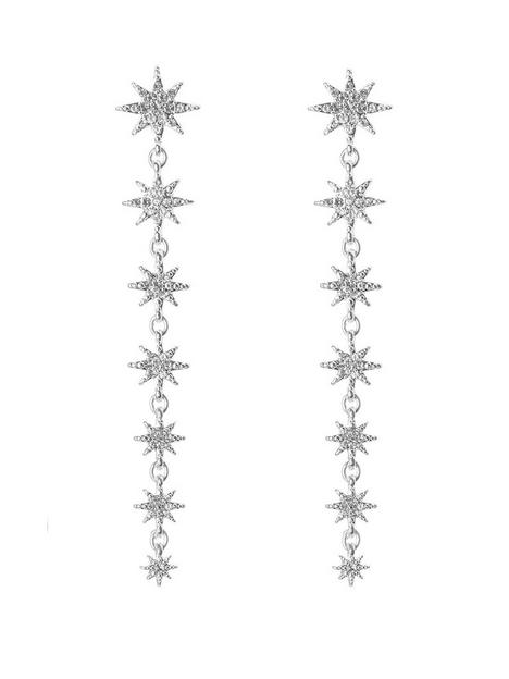 mood-mood-silver-plated-crystal-star-linear-drop-earrings