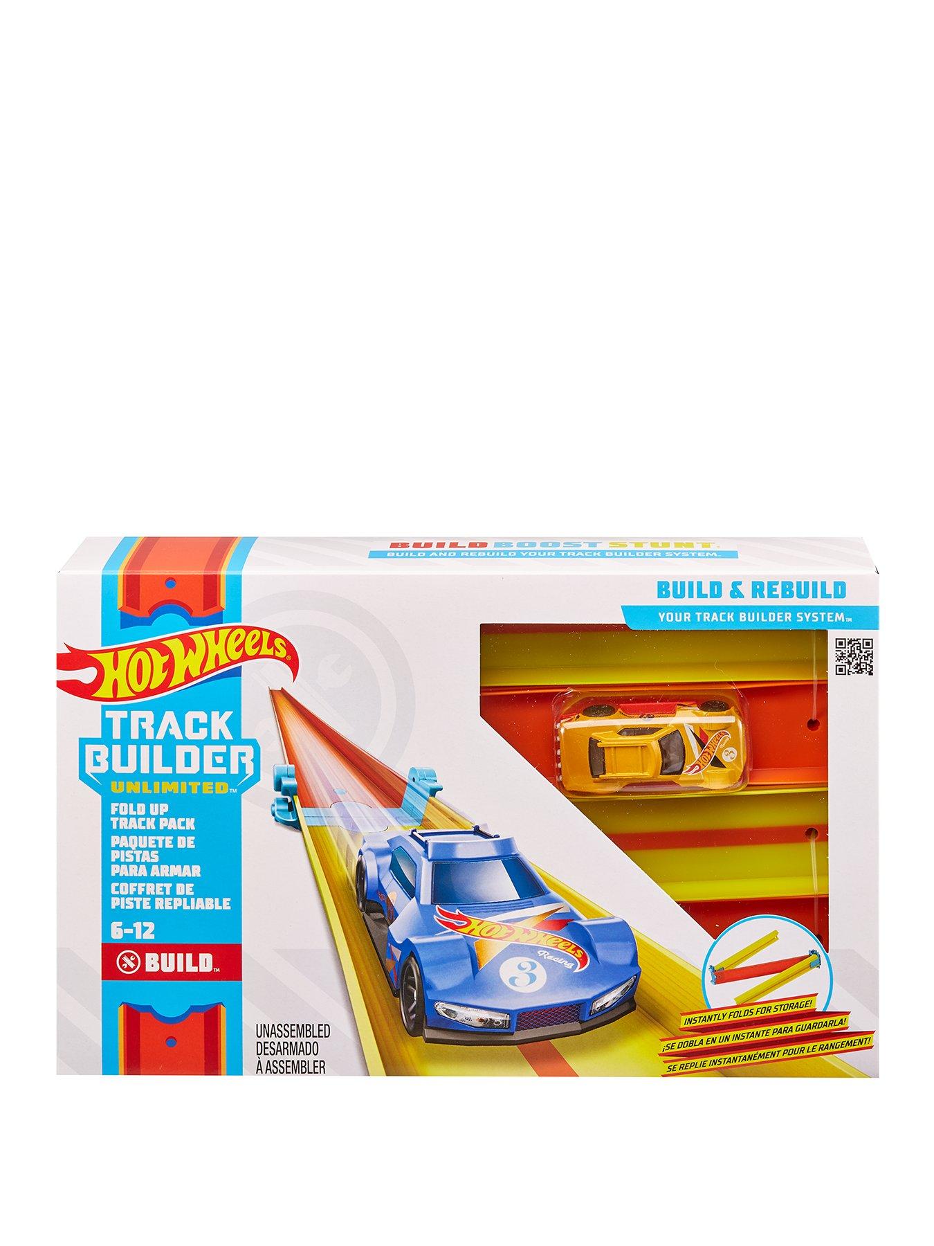 mattel hot wheels track builder track and brick pack playset