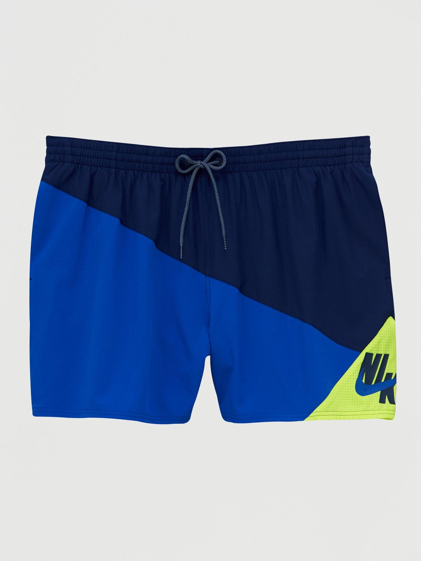 nike yellow swim shorts