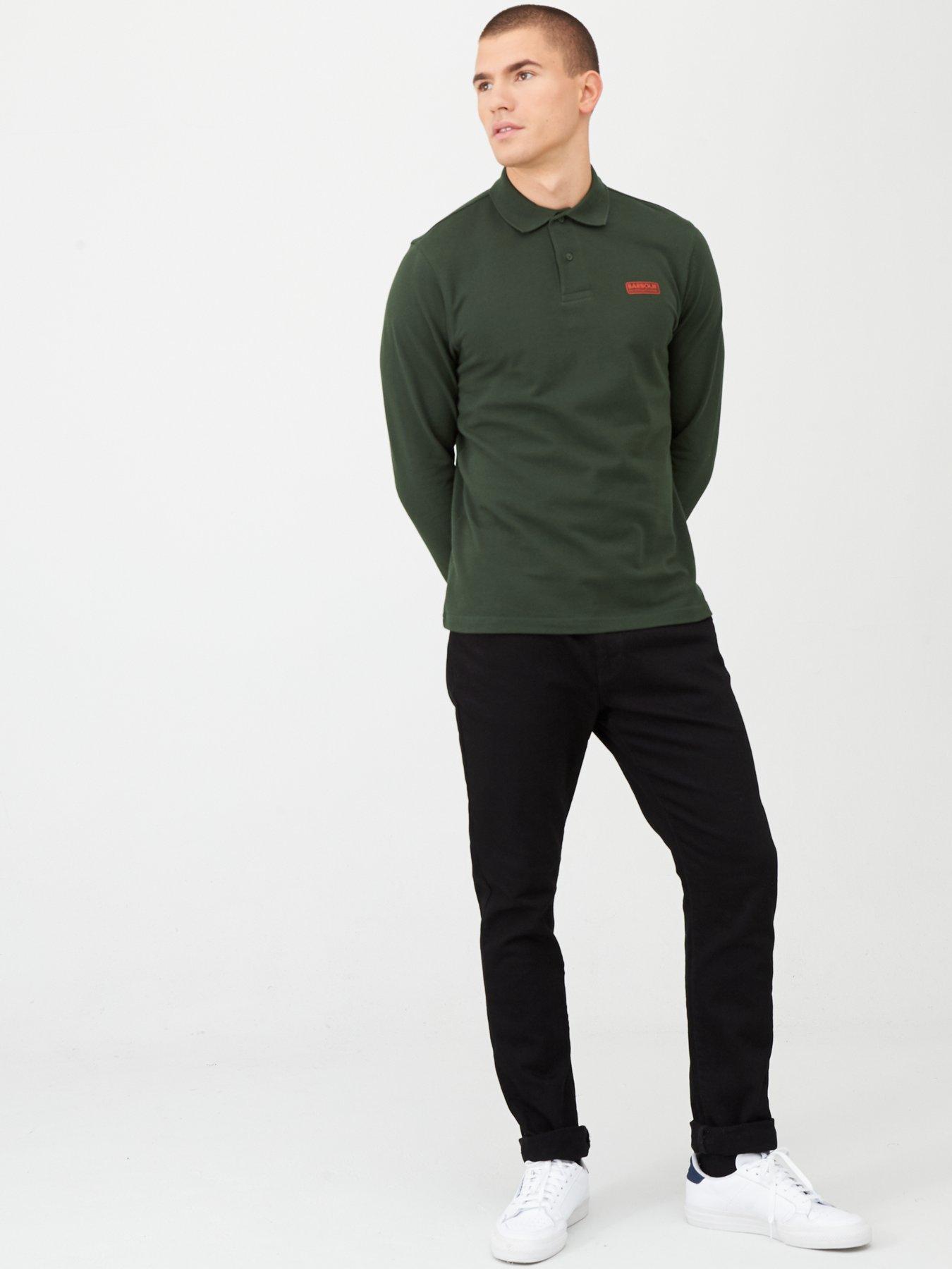 barbour international long sleeve polo shirt