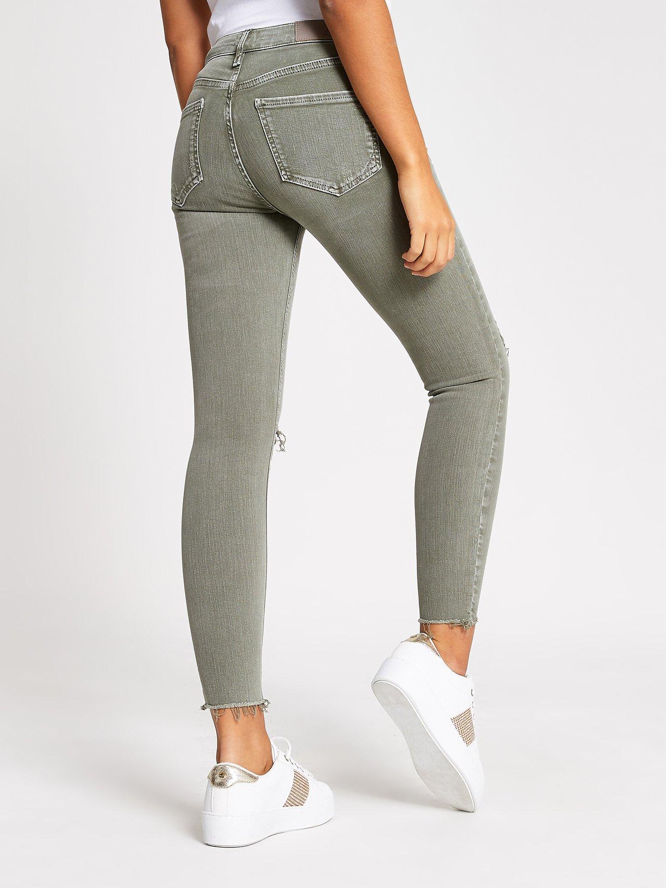 river island khaki jeans