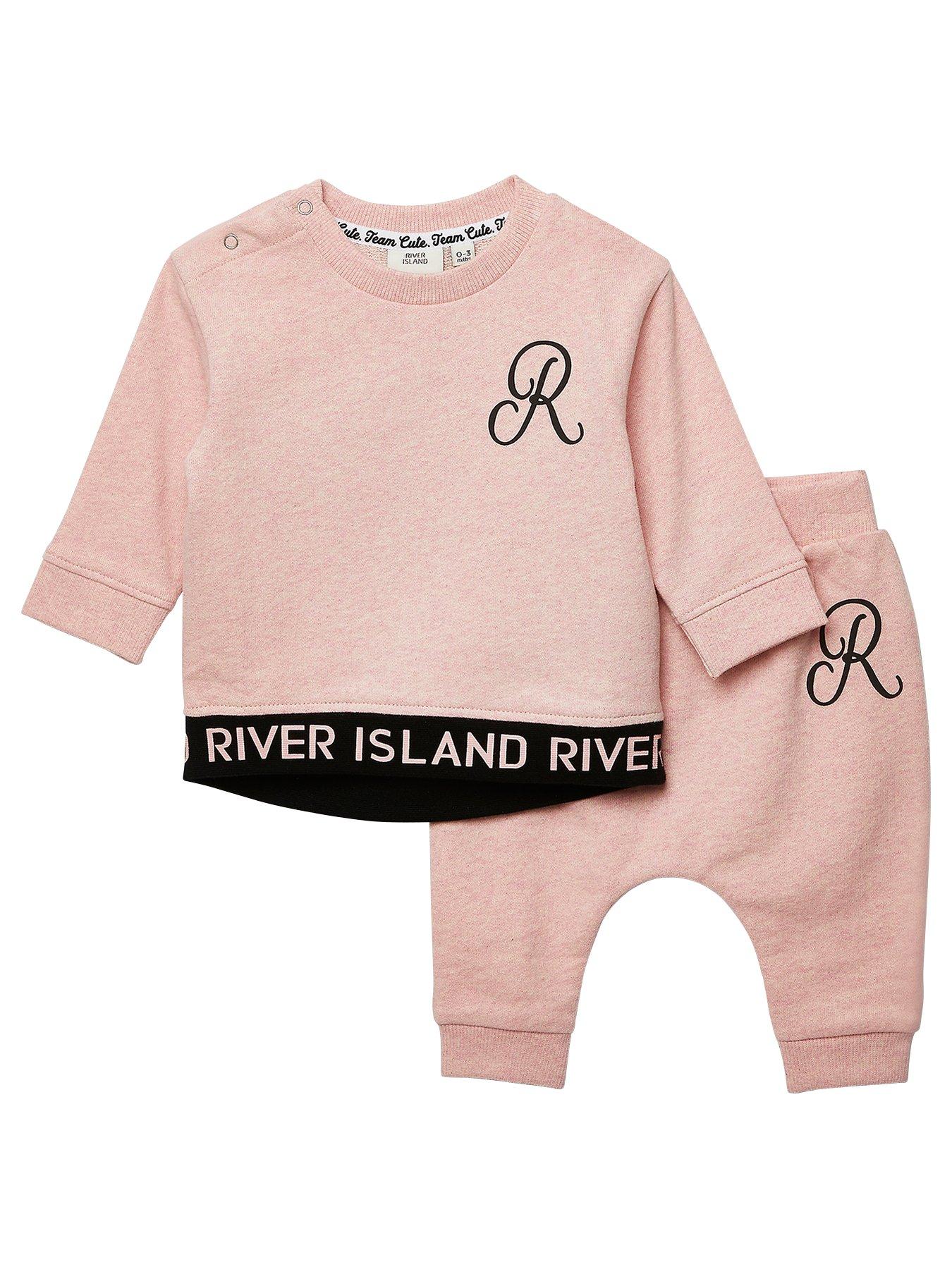 River Island Baby Girls Monogram Sweat 