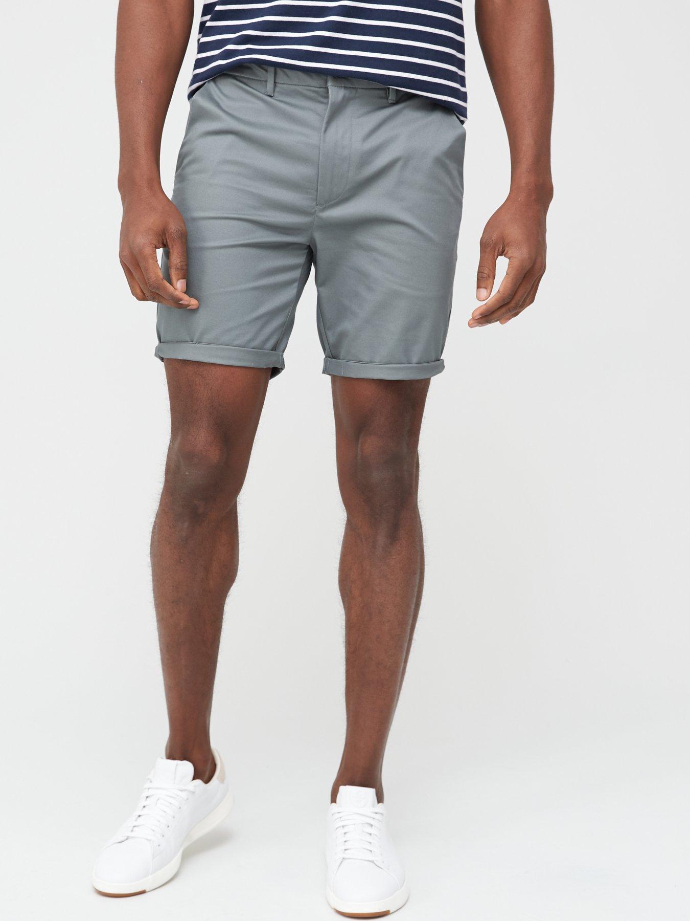 skinny chino shorts mens