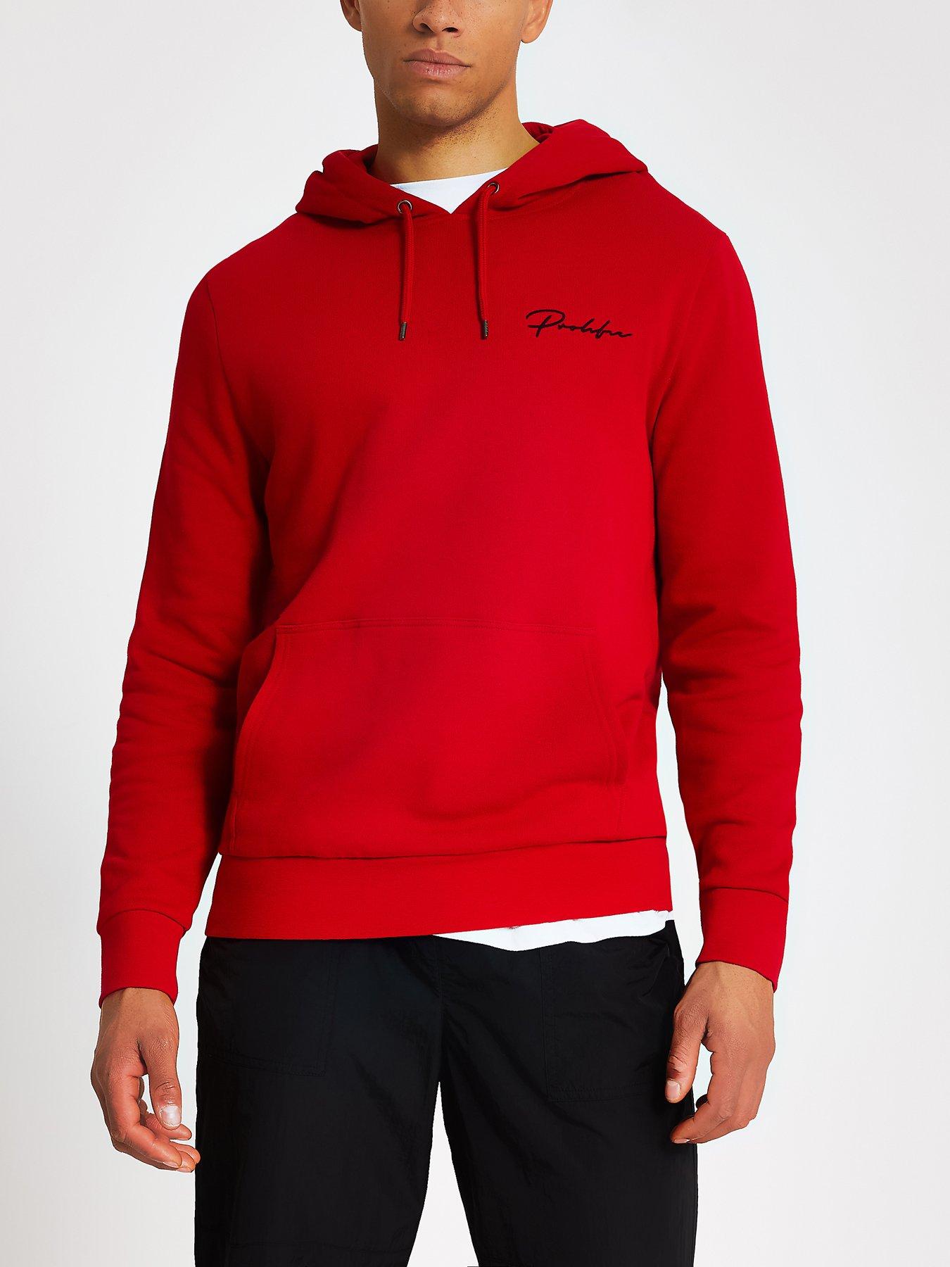 river island red sweatshirt