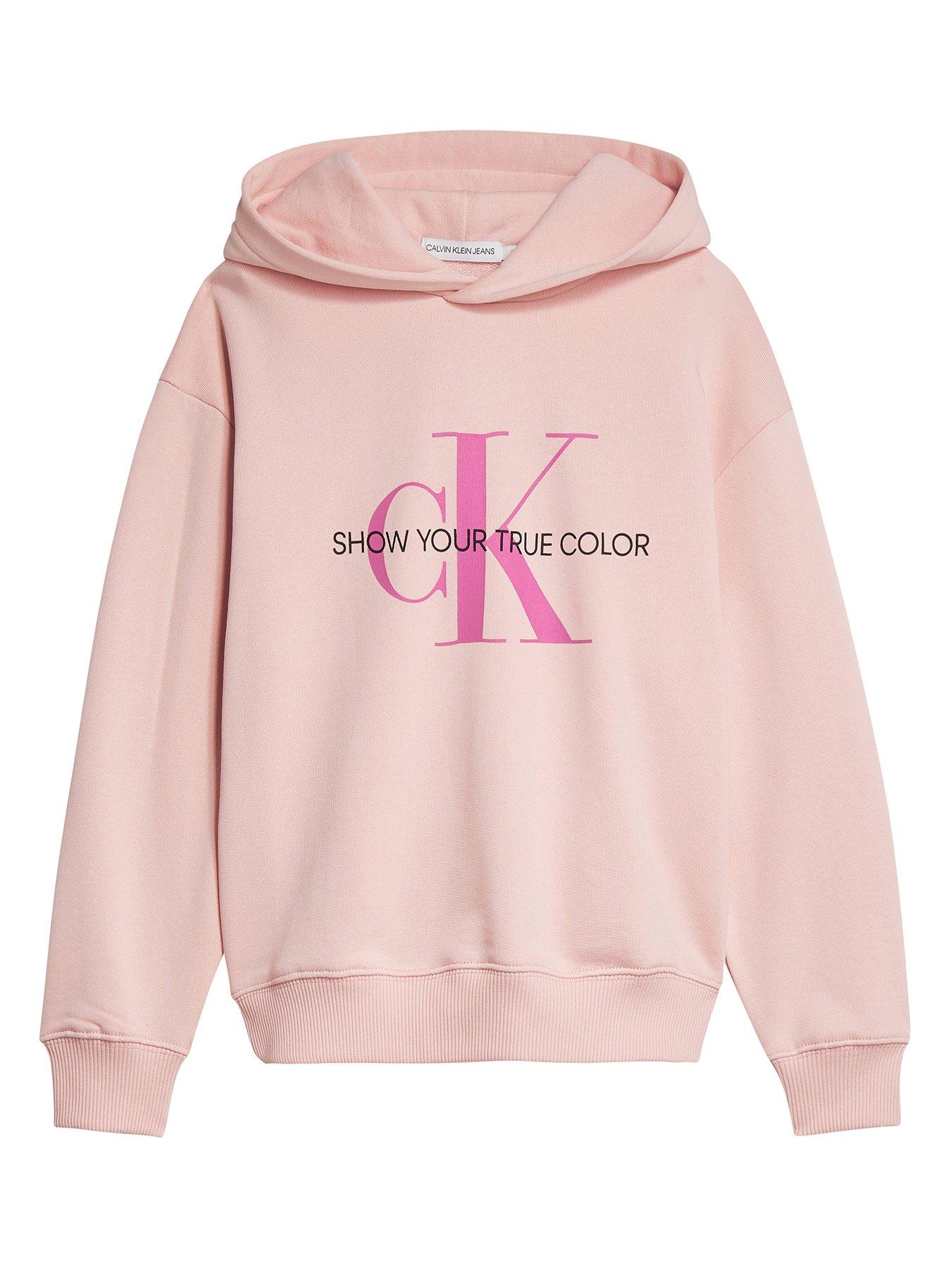 light pink calvin klein sweatshirt