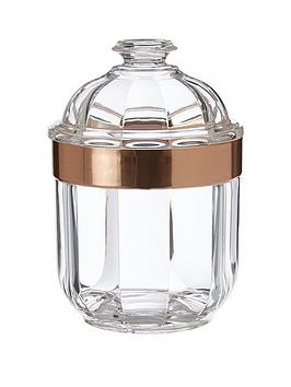 premier-housewares-small-acrylic-canister-with-rose-gold-finish