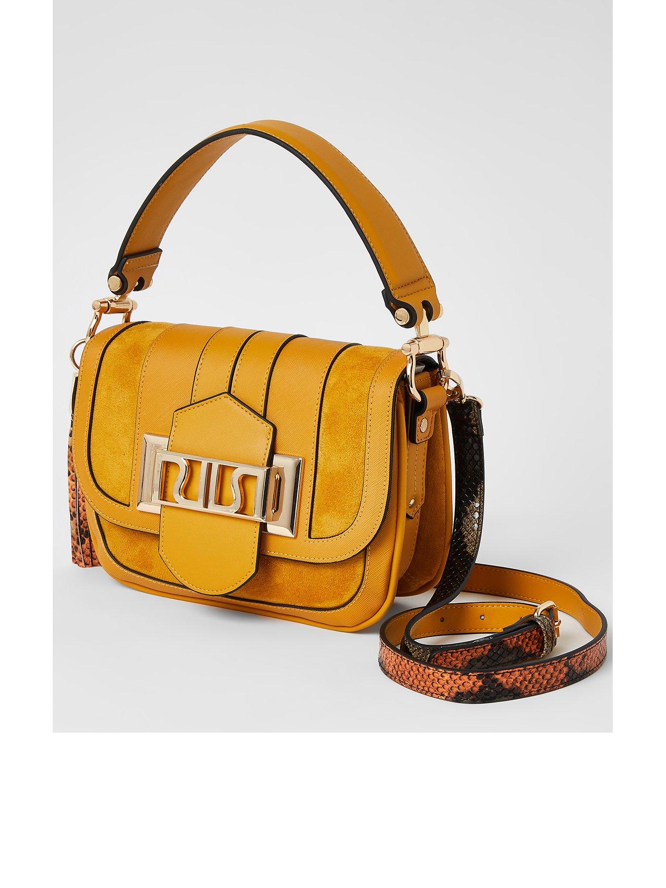 river island yellow bag