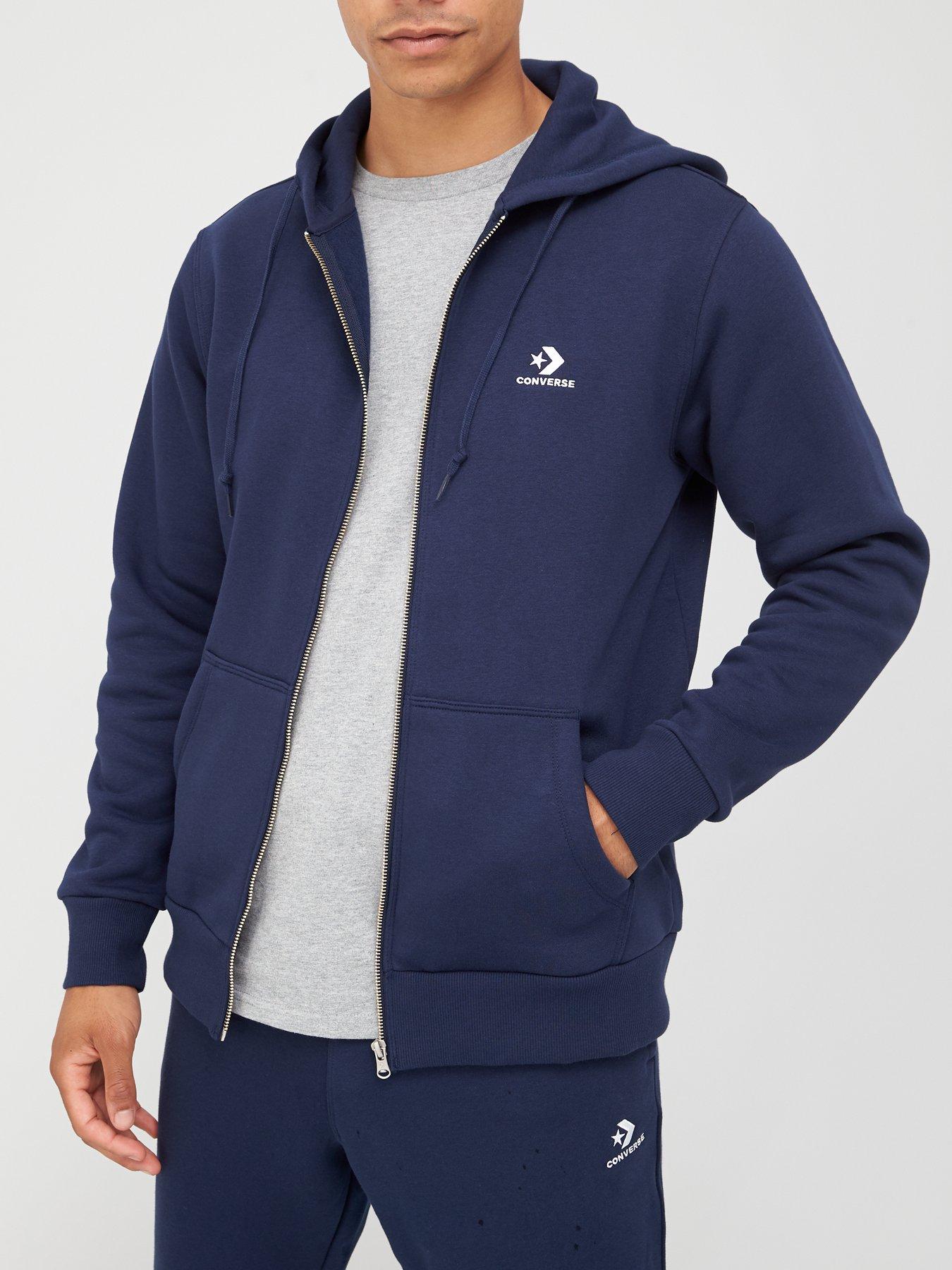converse navy hoodie
