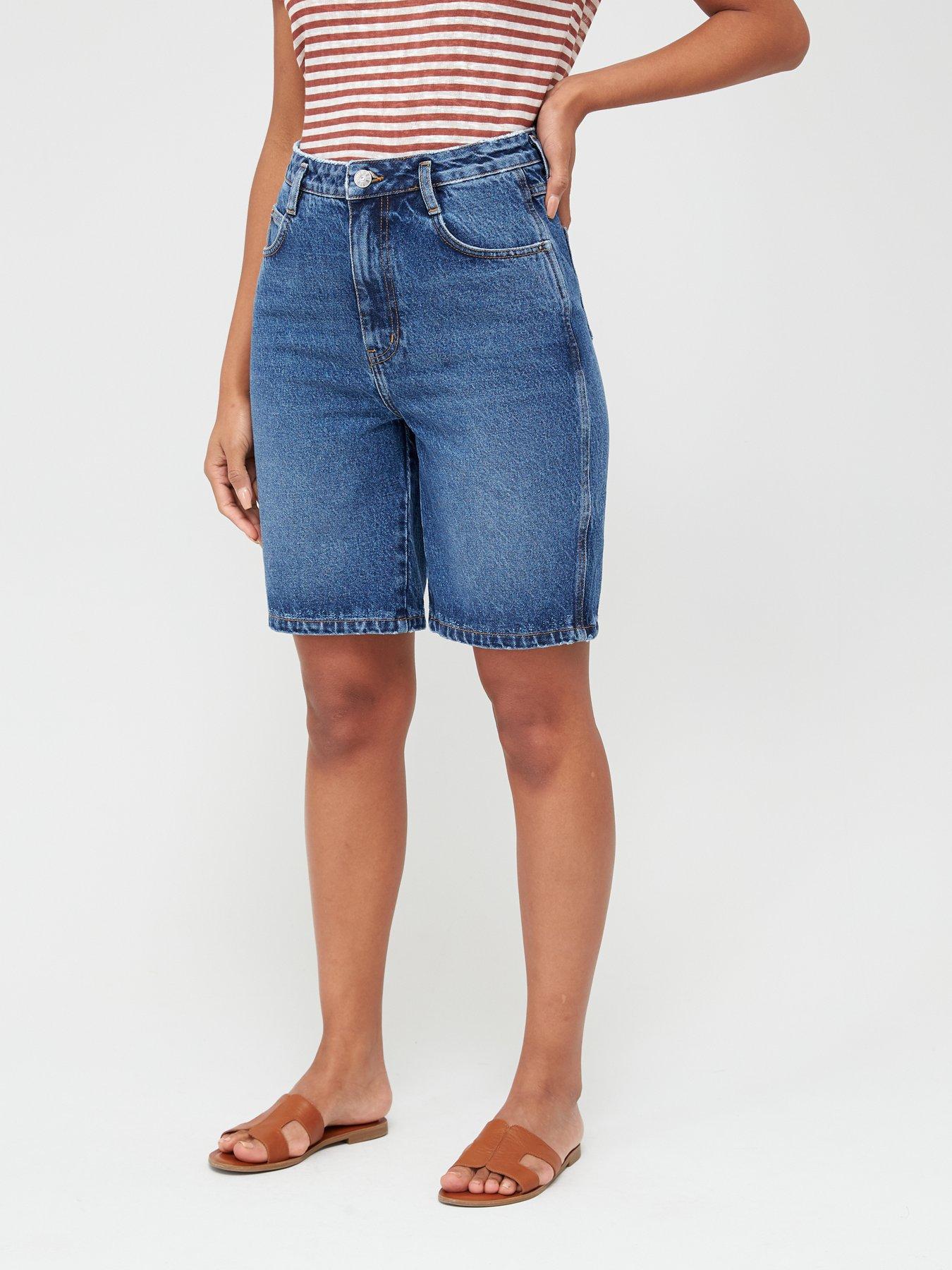 ladies denim bermuda shorts uk