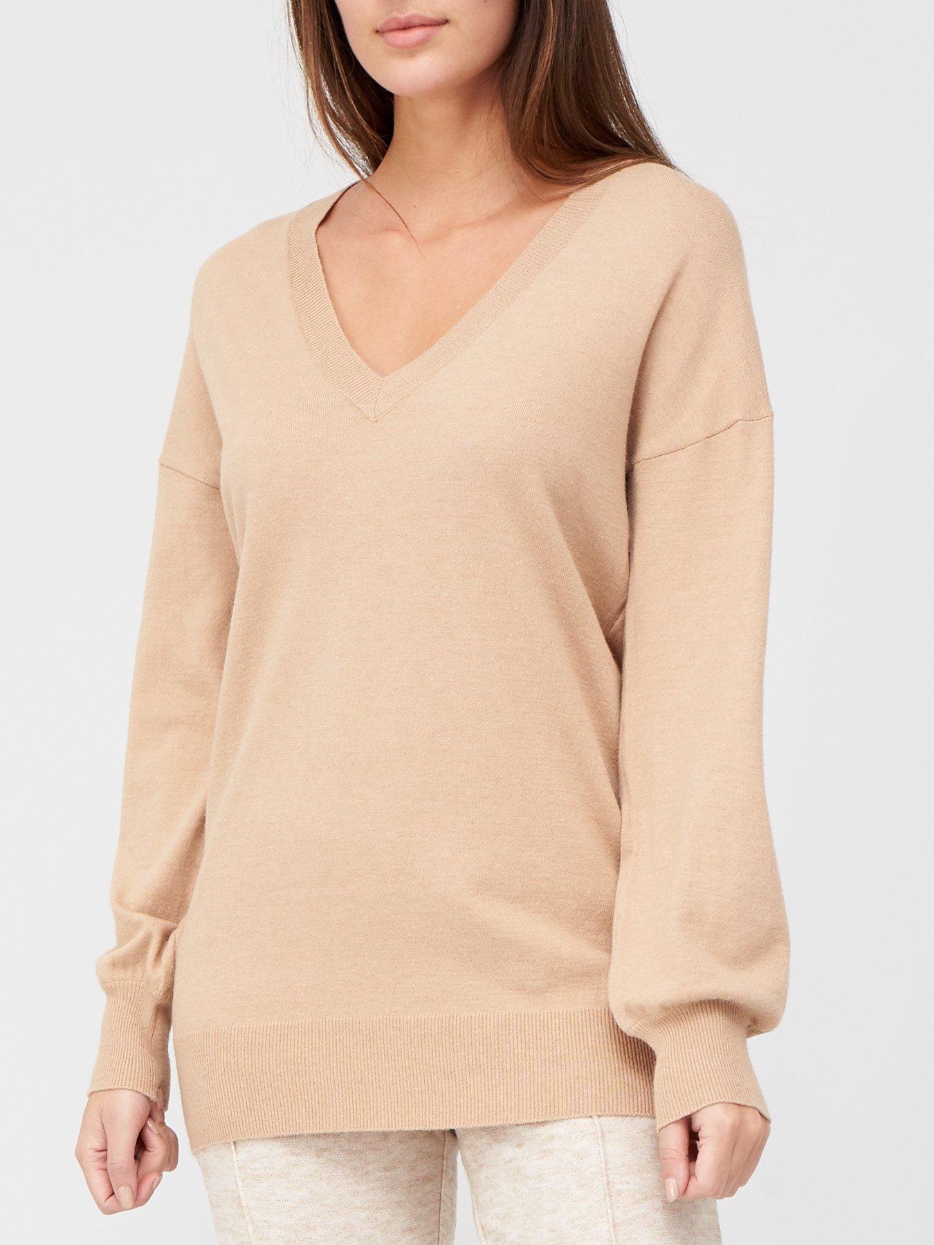 camel longline jumper