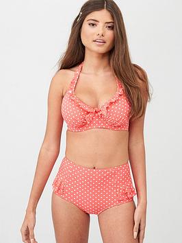 pour-moi-hot-spots-belted-high-waisted-control-brief-coral