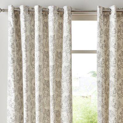 Tape Top Fully Lined Jacquard Paisley Pattern Ready Made Pencil Pleat Curtains