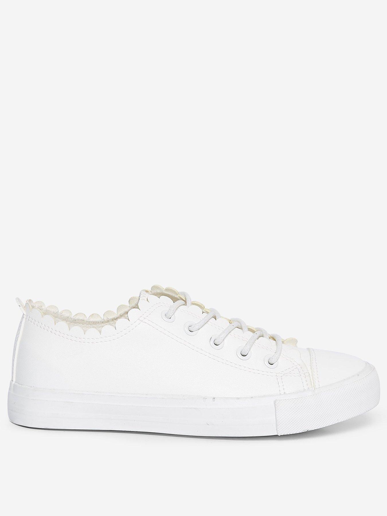 Dorothy Perkins White Isabella Trainers - Ivory | littlewoodsireland.ie