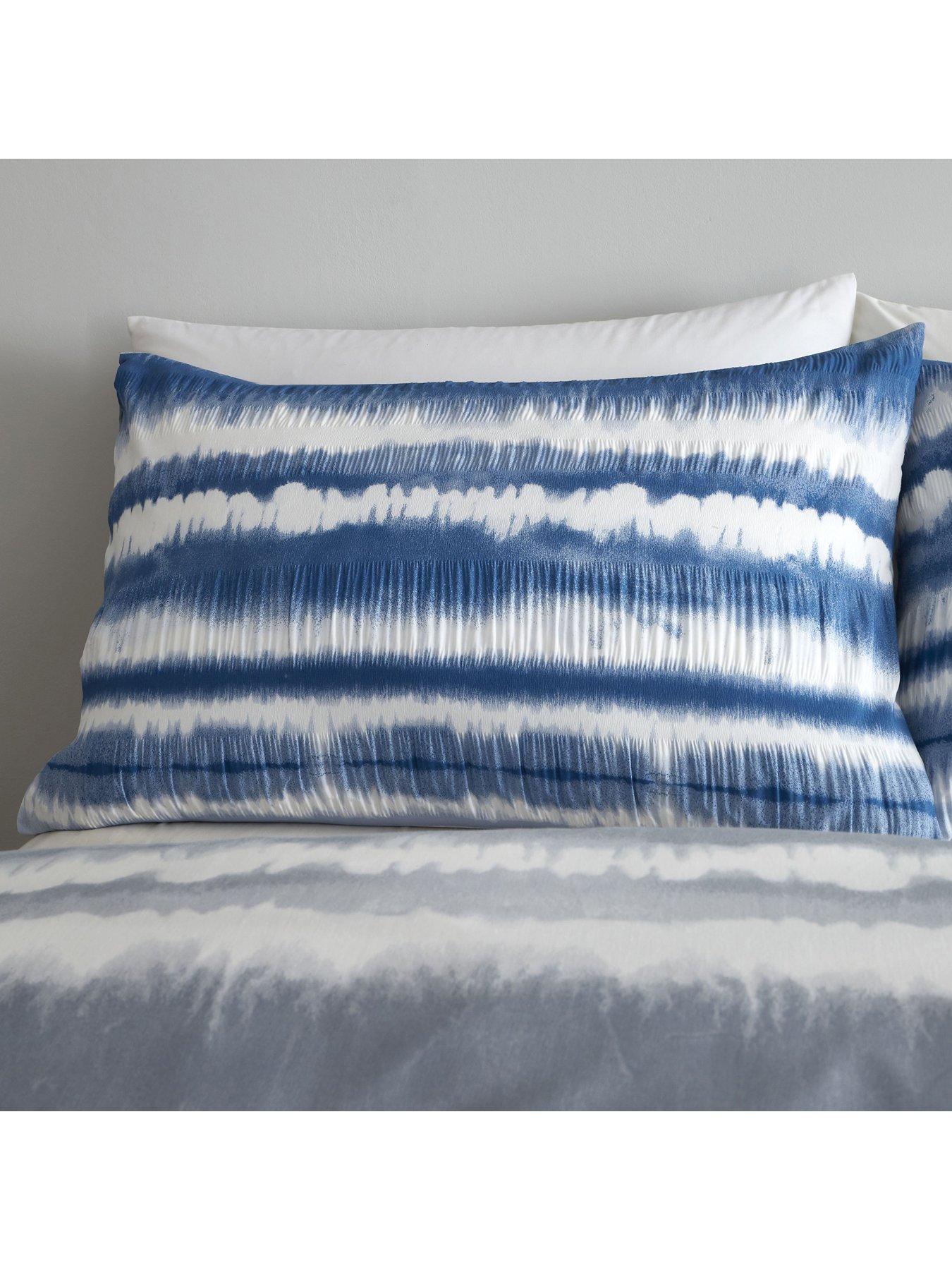 Catherine Lansfield Tie Dye Seersucker Duvet Cover Set