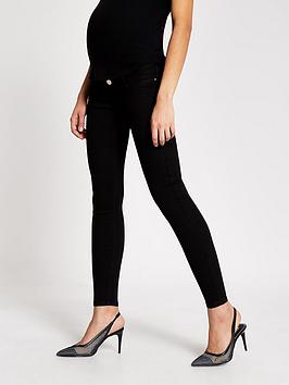 river-island-maternity-over-bump-molly-jeggings-black