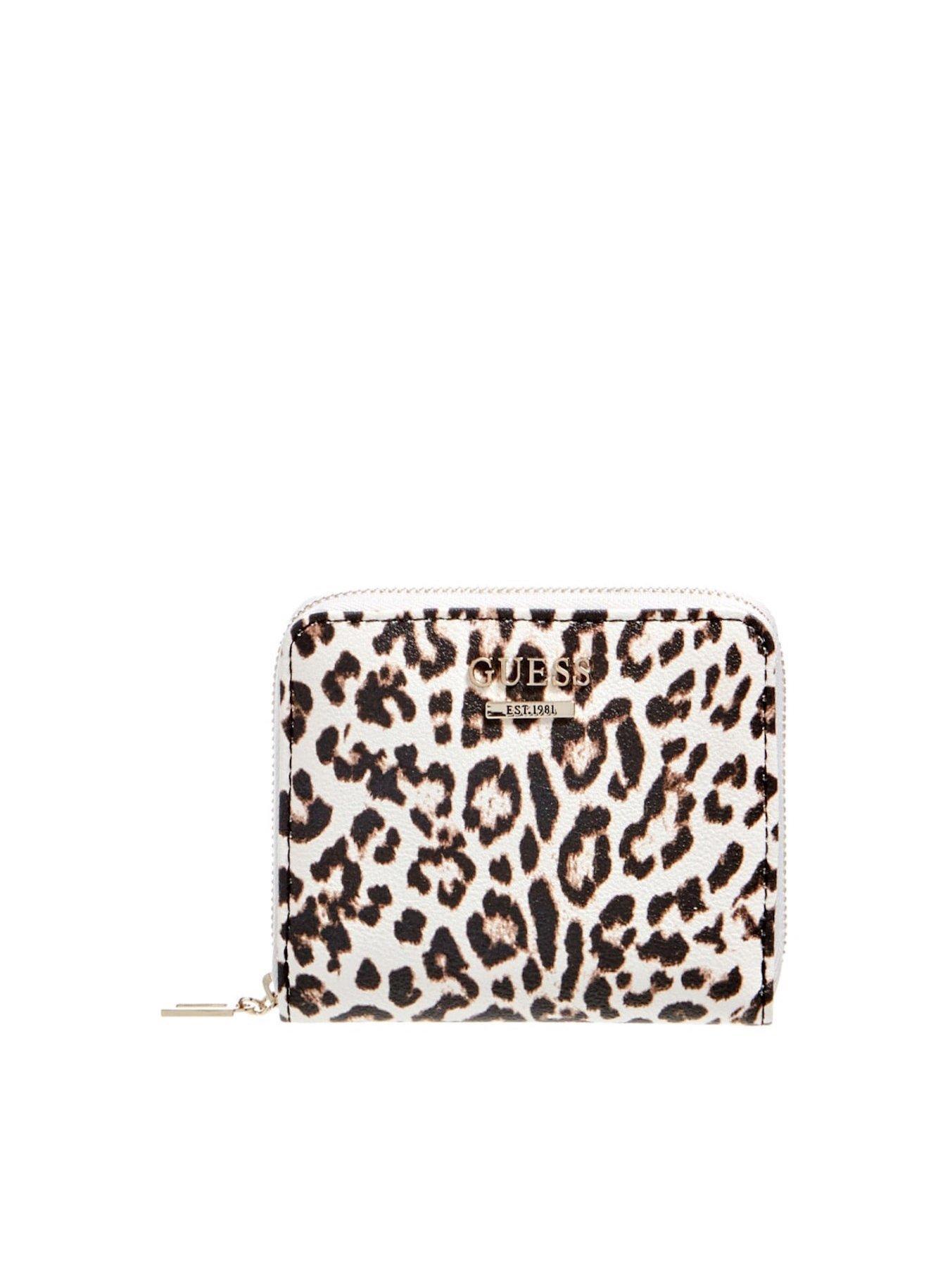 guess leopard print purse