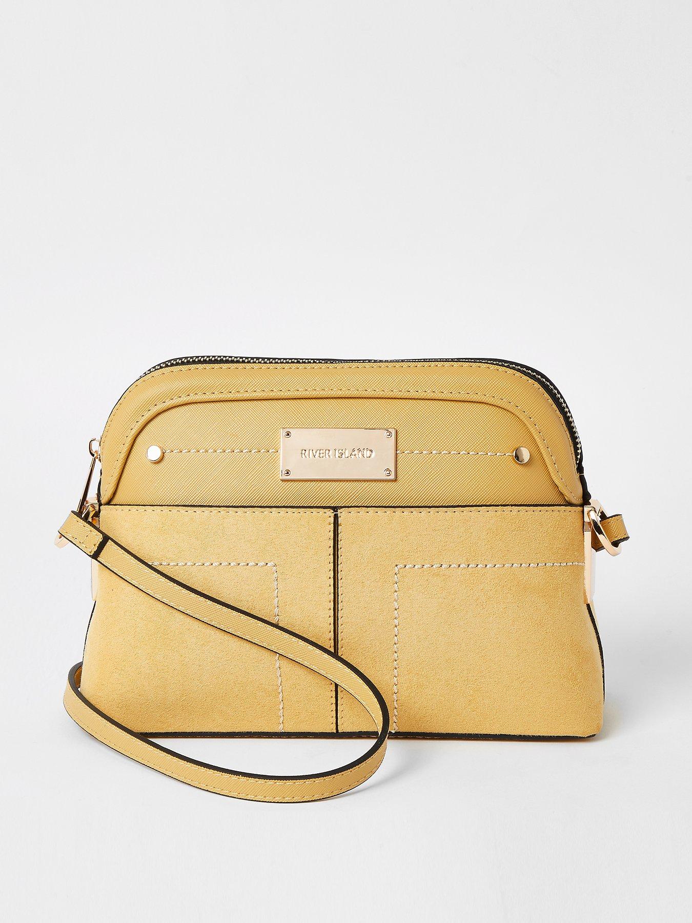 river island yellow bag