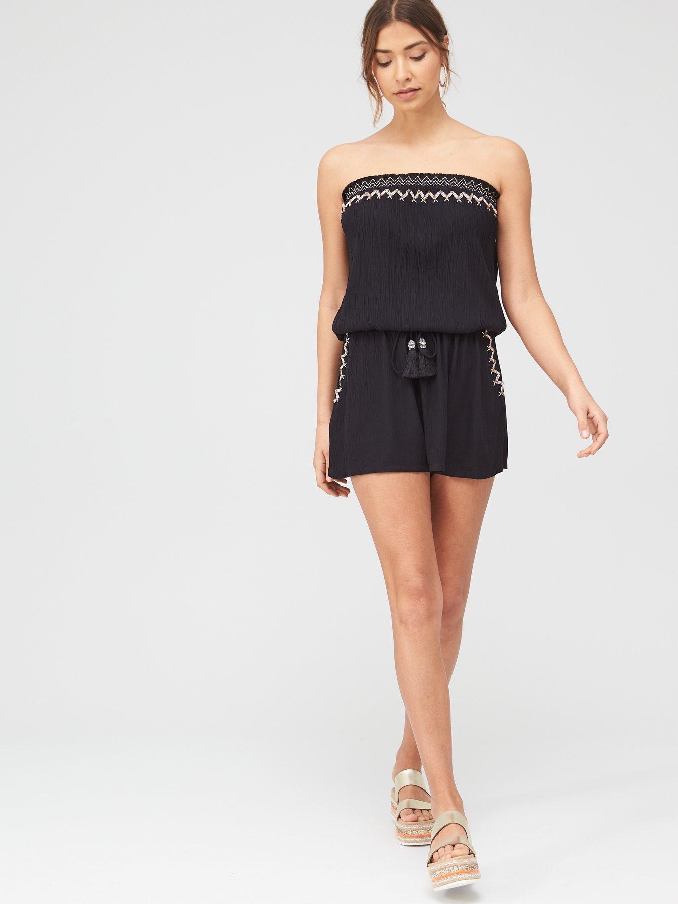 strapless playsuit beach