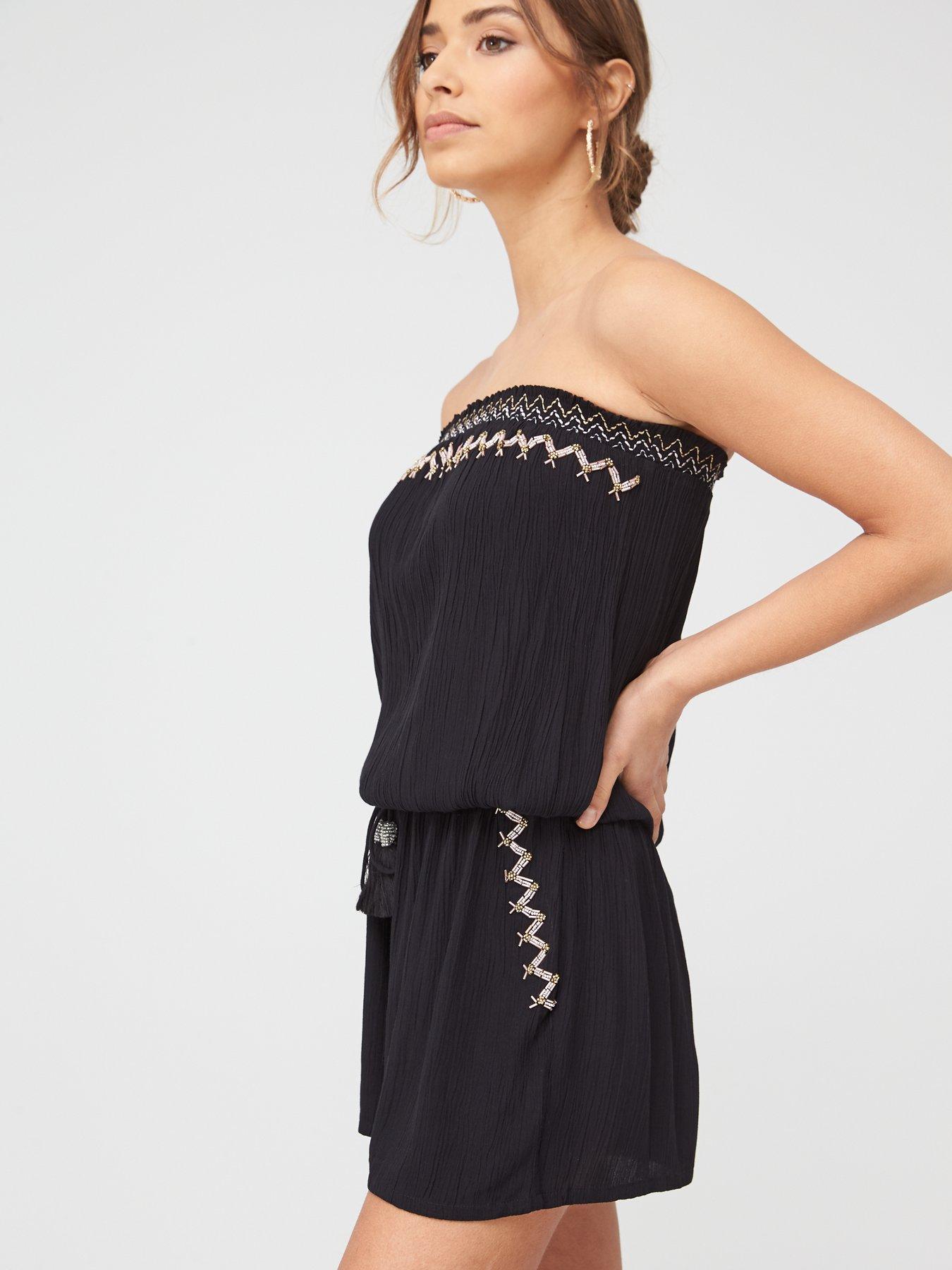 bandeau beach playsuit