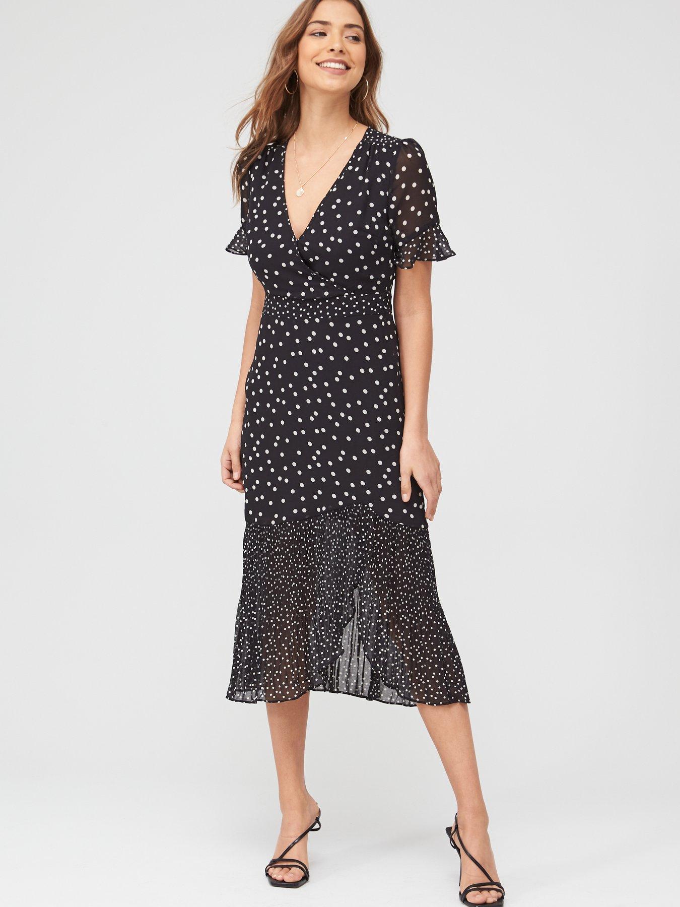 oasis garden chiffon midi dress