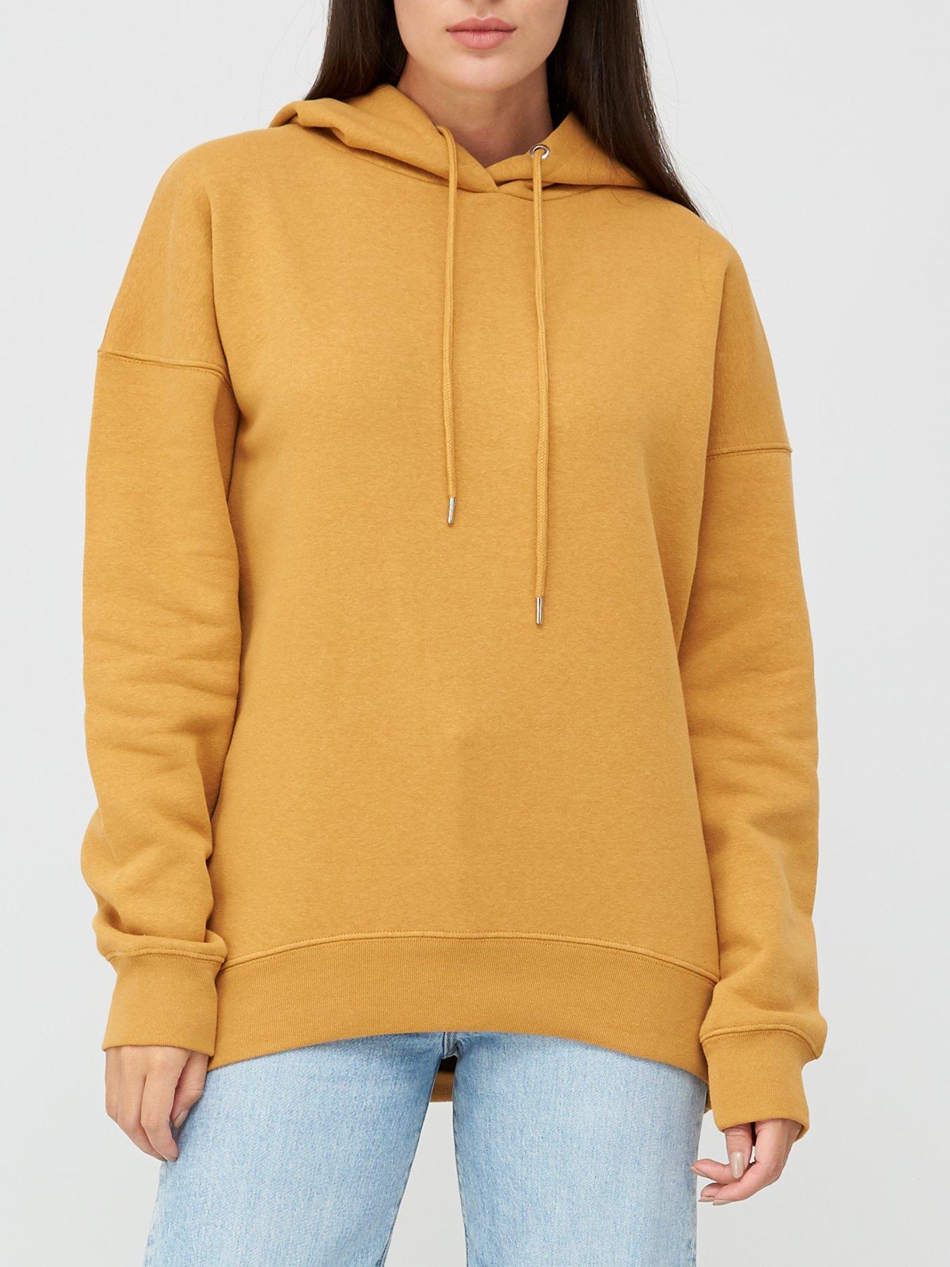 yellow oversized hoodie women's