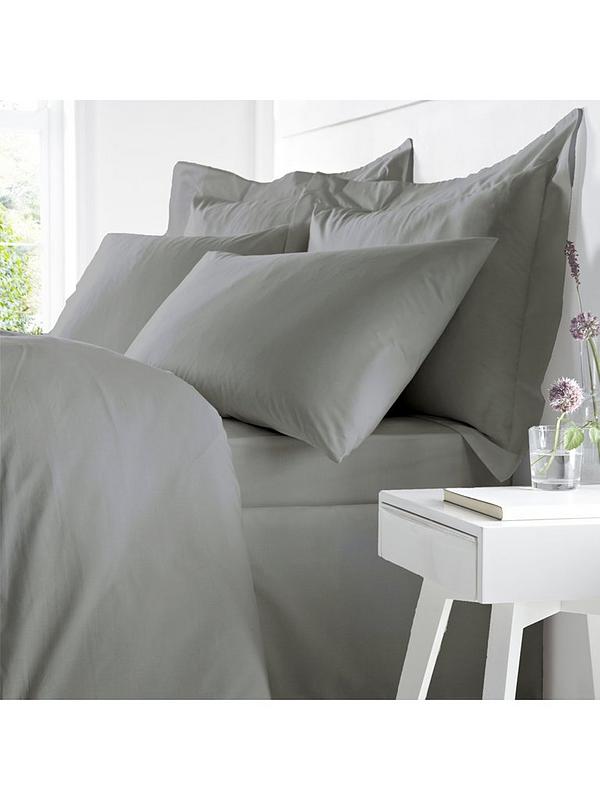 Egyptian Cotton King Size Duvet Cover, Charcoal King Size Duvet Cover