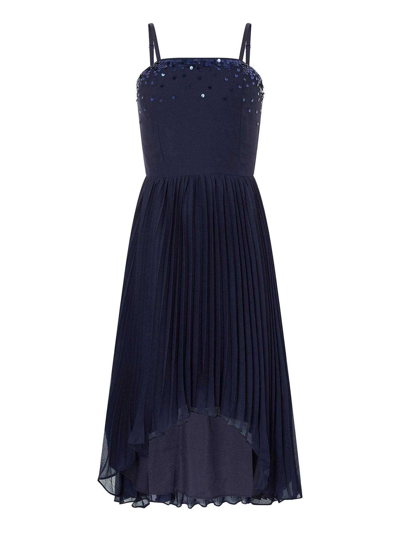 monsoon girls navy dress