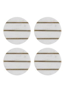 typhoon-elements-marble-and-brass-round-coasters