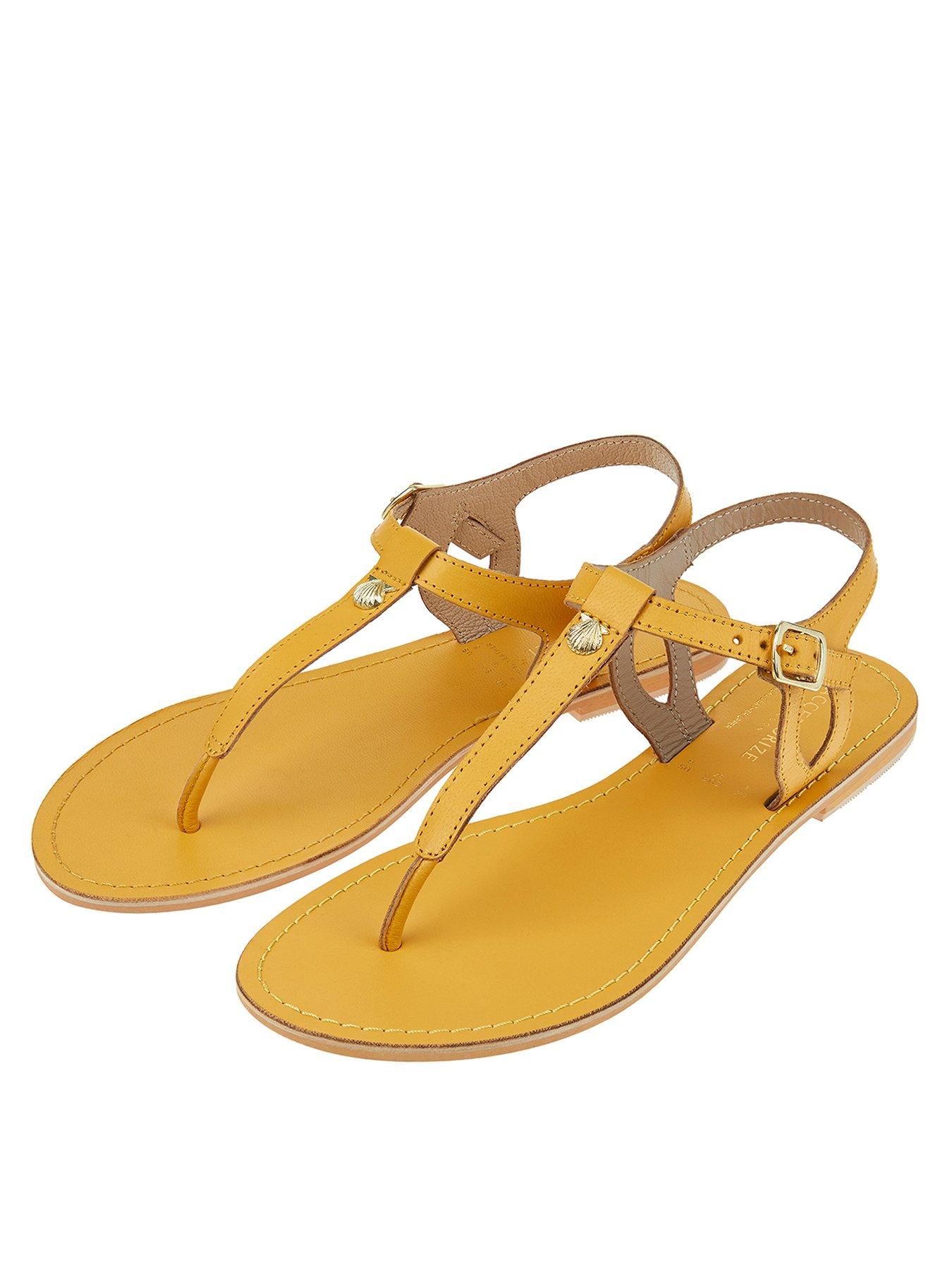 yellow sandals size 5