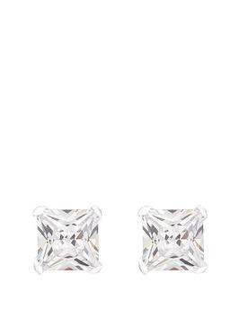 the-love-silver-collection-sterling-silver-5mm-princess-cut-cubic-zirconia-stud-earrings