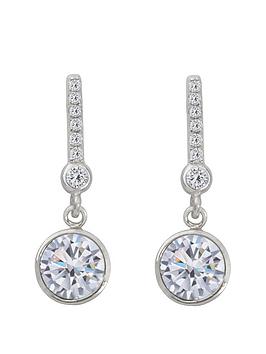 the-love-silver-collection-sterling-silver-swarovski-crystal-drop-earrings