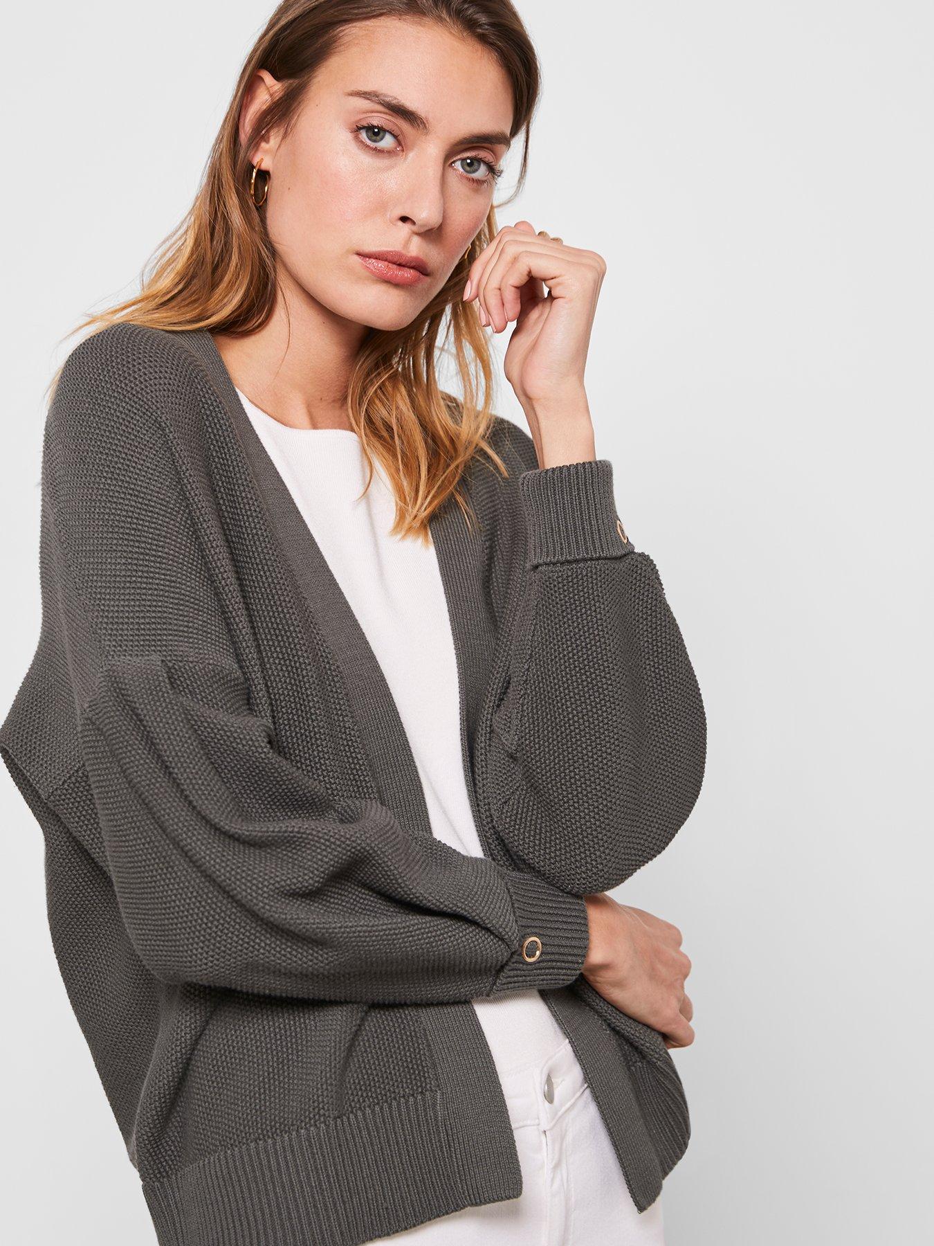 mint velvet grey cardigan