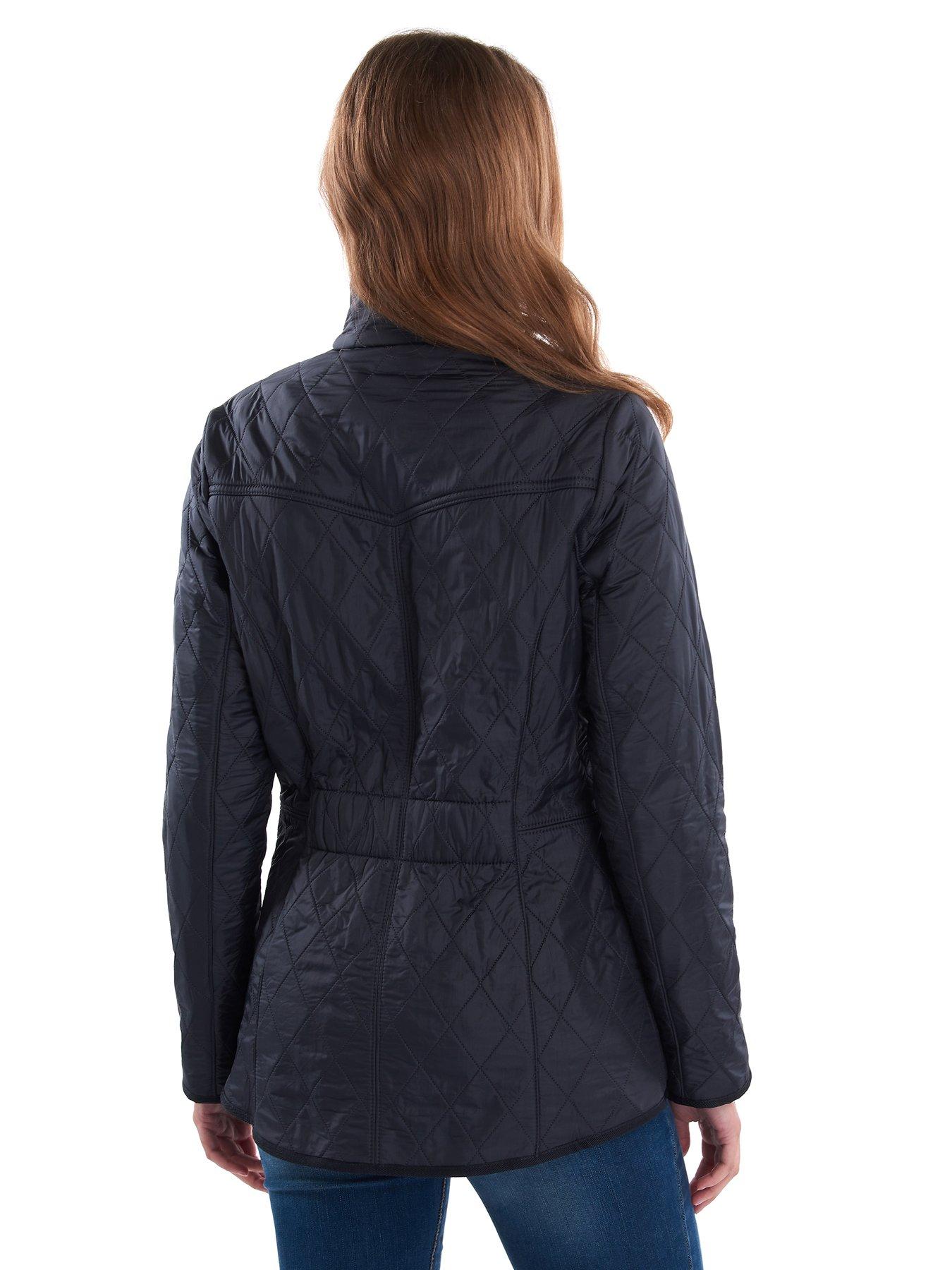 barbour cavalry polarquilt navy