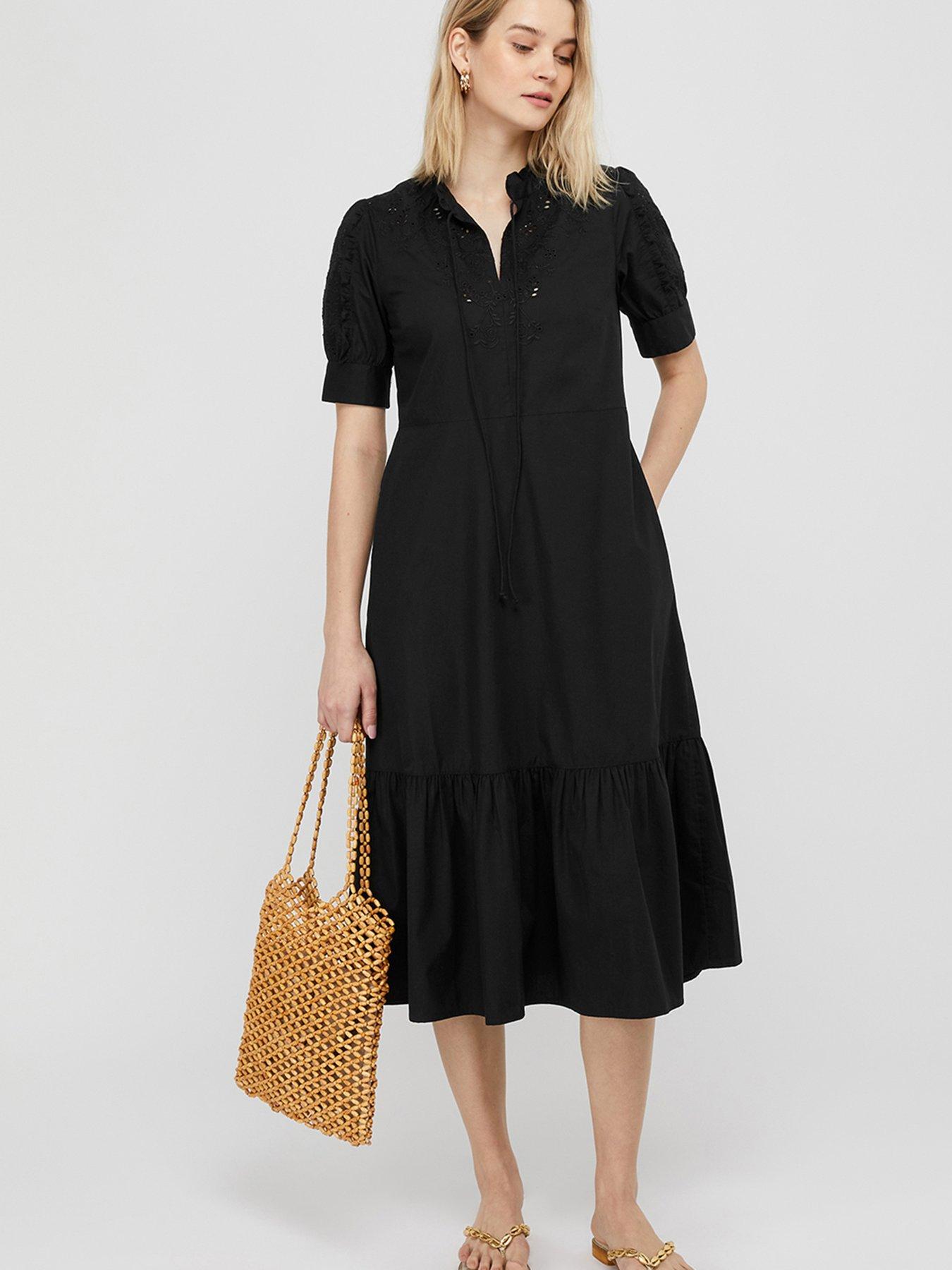 black cotton dress uk