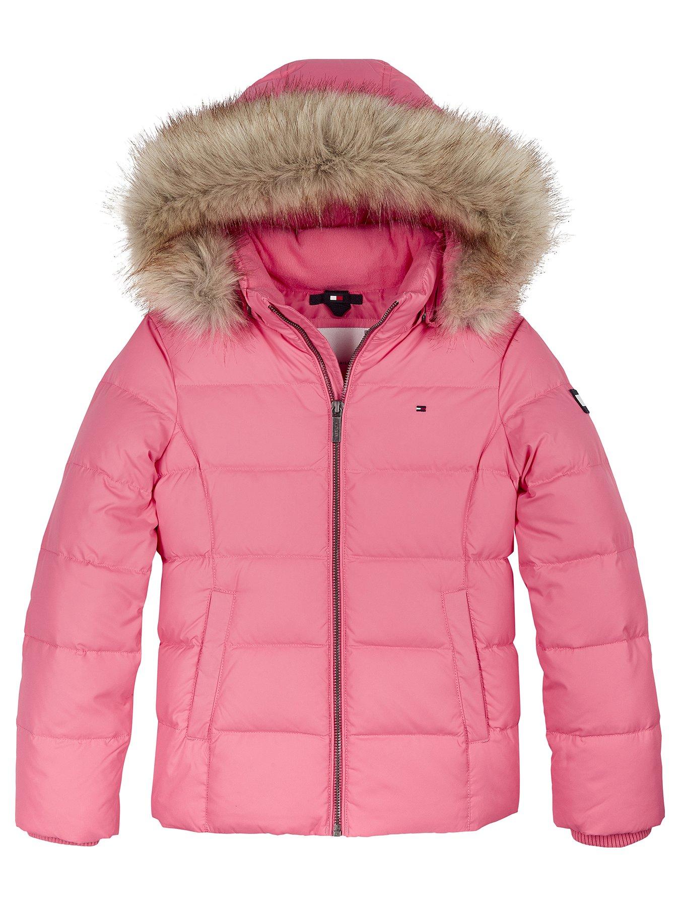 tommy hilfiger fur hood jacket