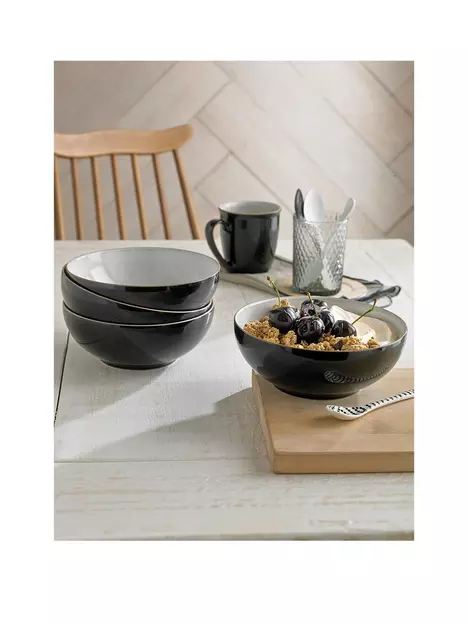 prod1089394086: Elements Set of 4 Cereal Bowls – Black prod1089394086: Elements Set of 4 Cereal Bowls – Black