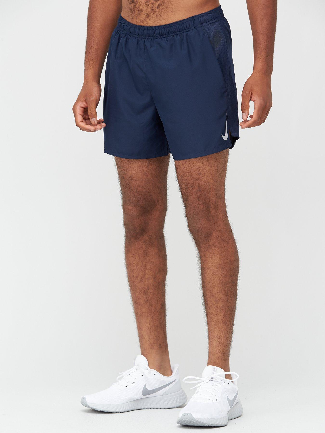 navy nike running shorts