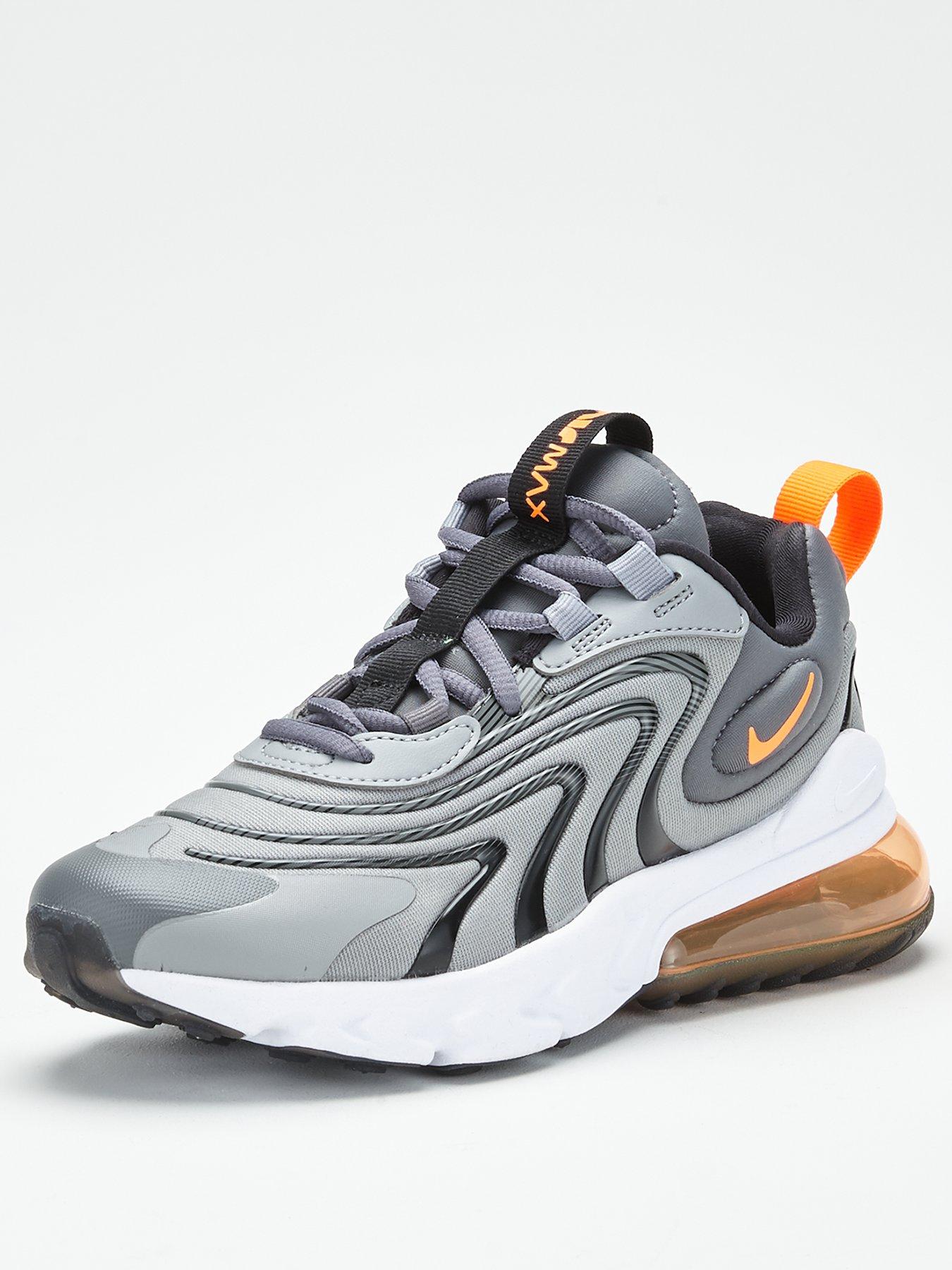 nike 270 react orange and grey