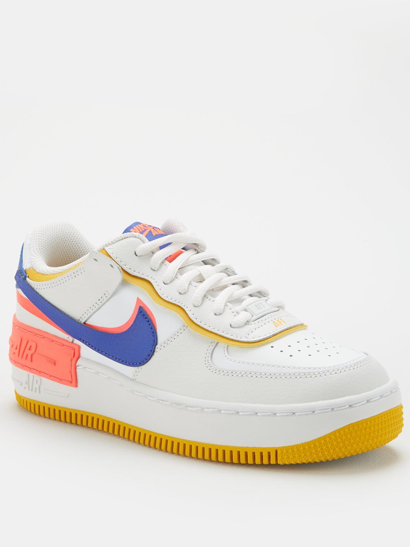 blue yellow white air force 1