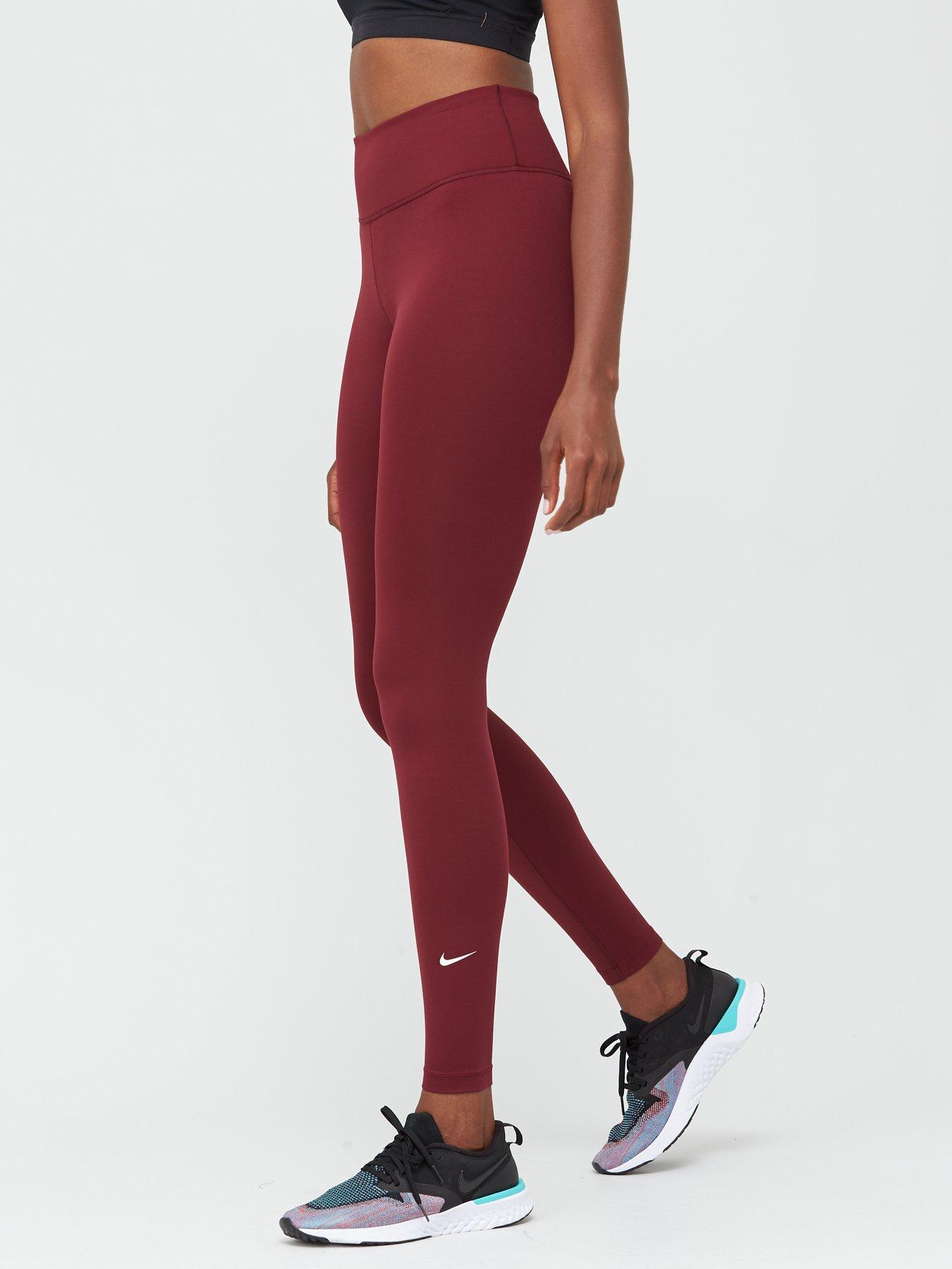 maroon nike leggings