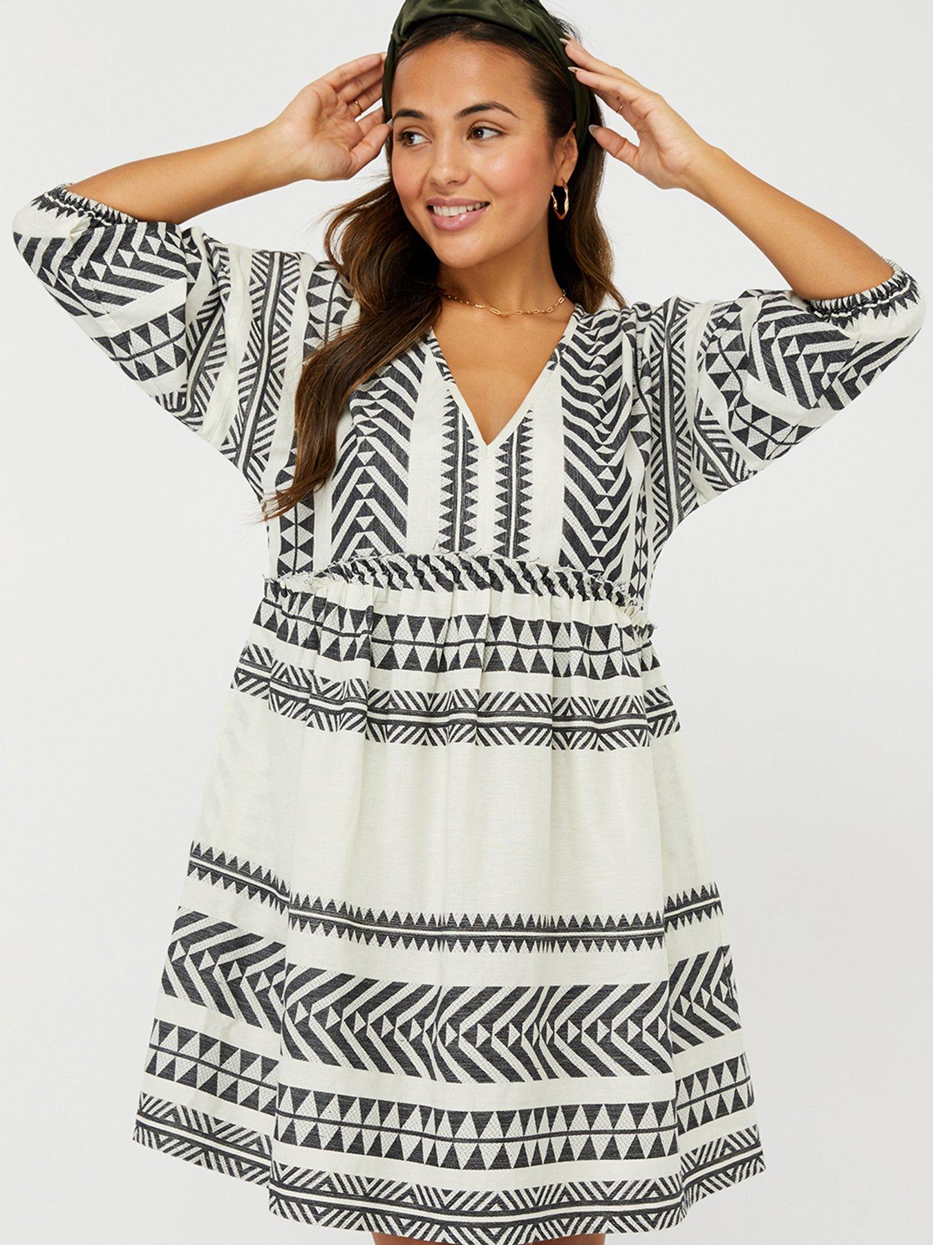 Coast belle mono jacquard 2024 dress