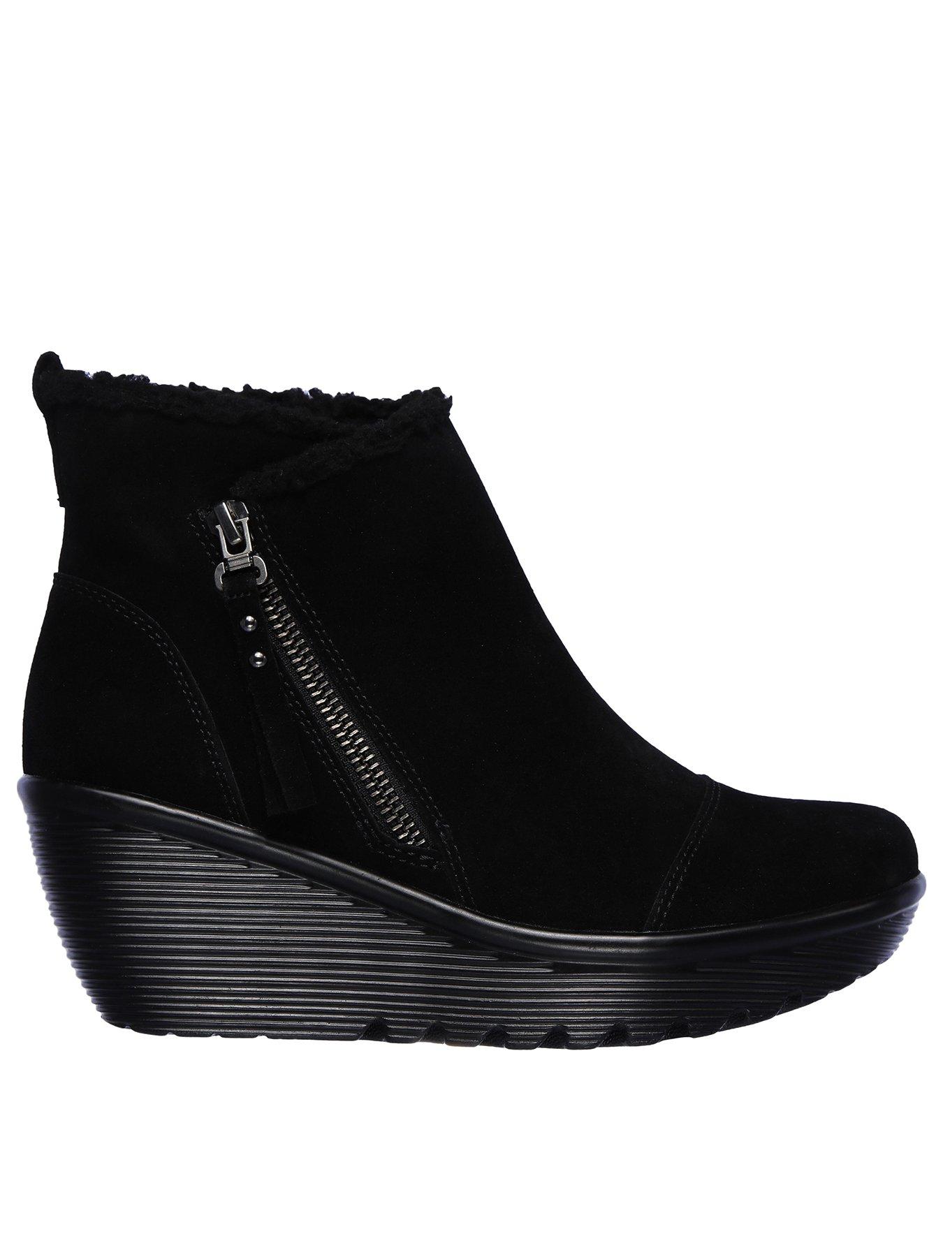skechers parallel wedge bootie