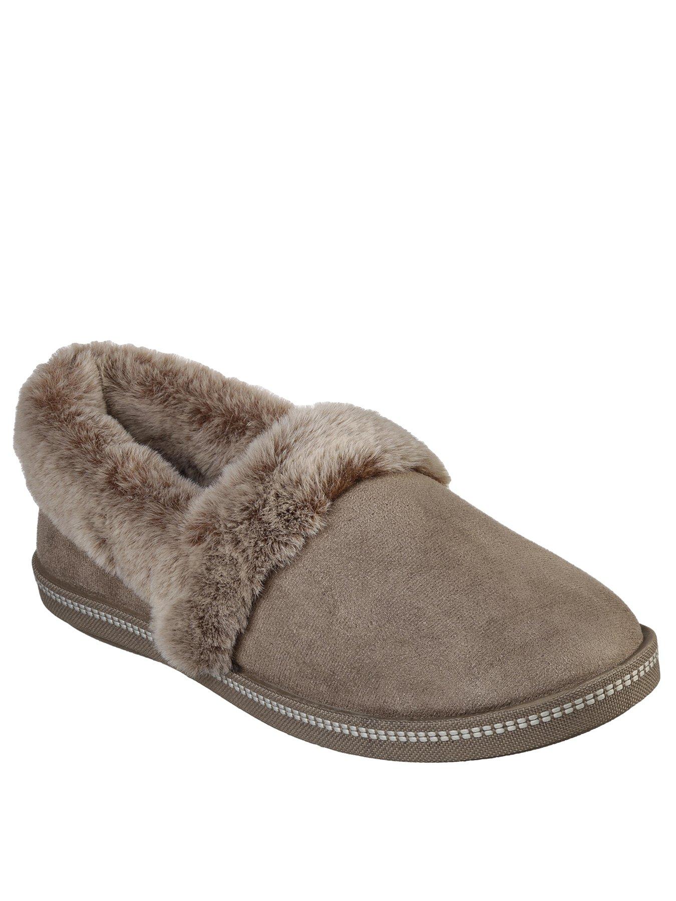 skechers fur lined slippers