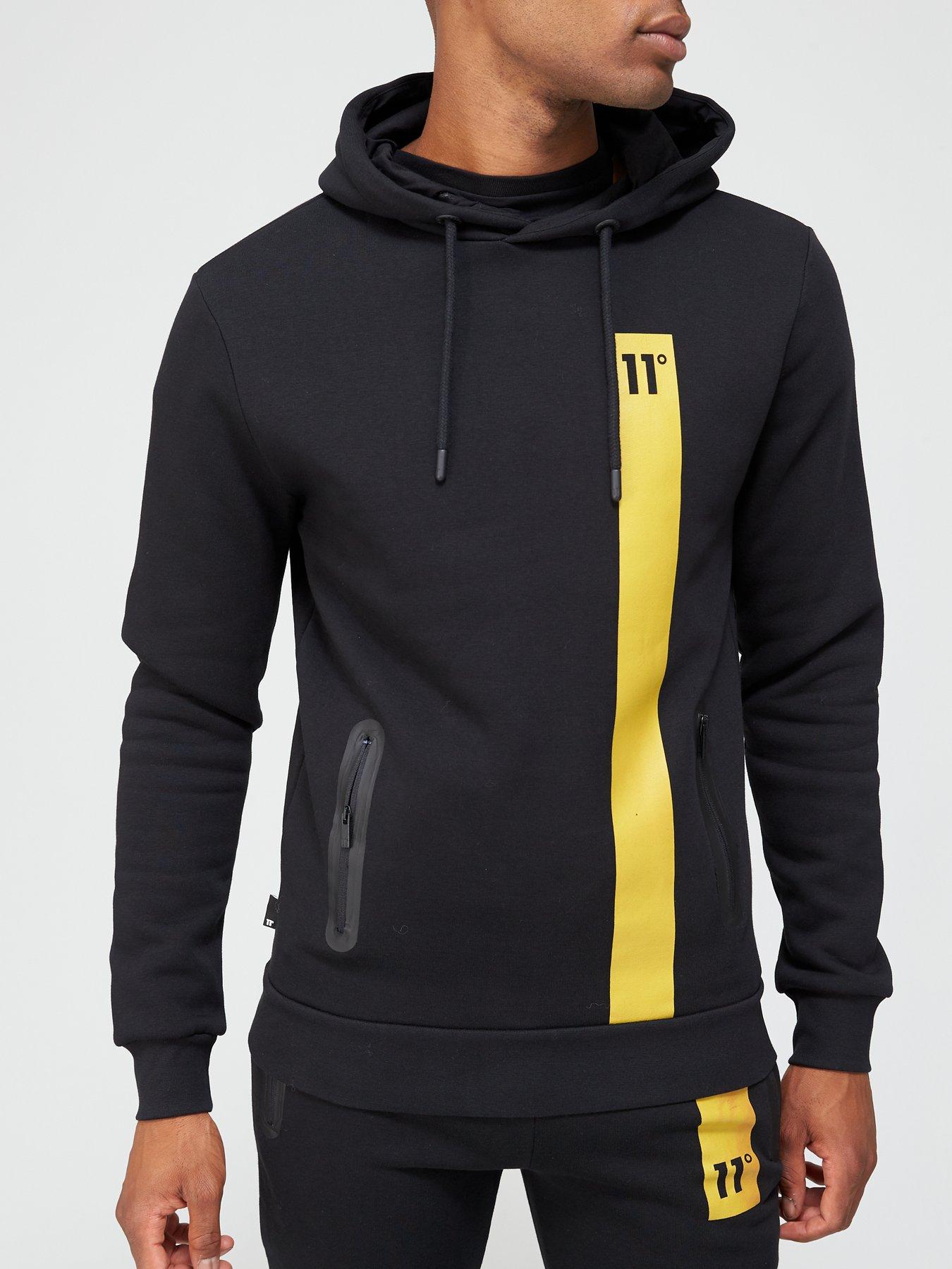 11 degrees black and gold hoodie