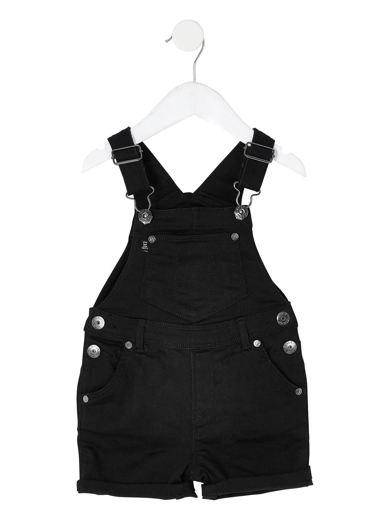boys black dungarees