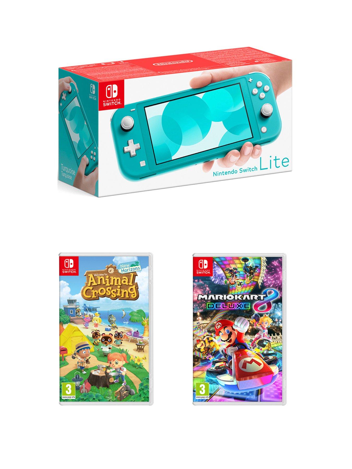 nintendo switch lite with animal crossing new horizons