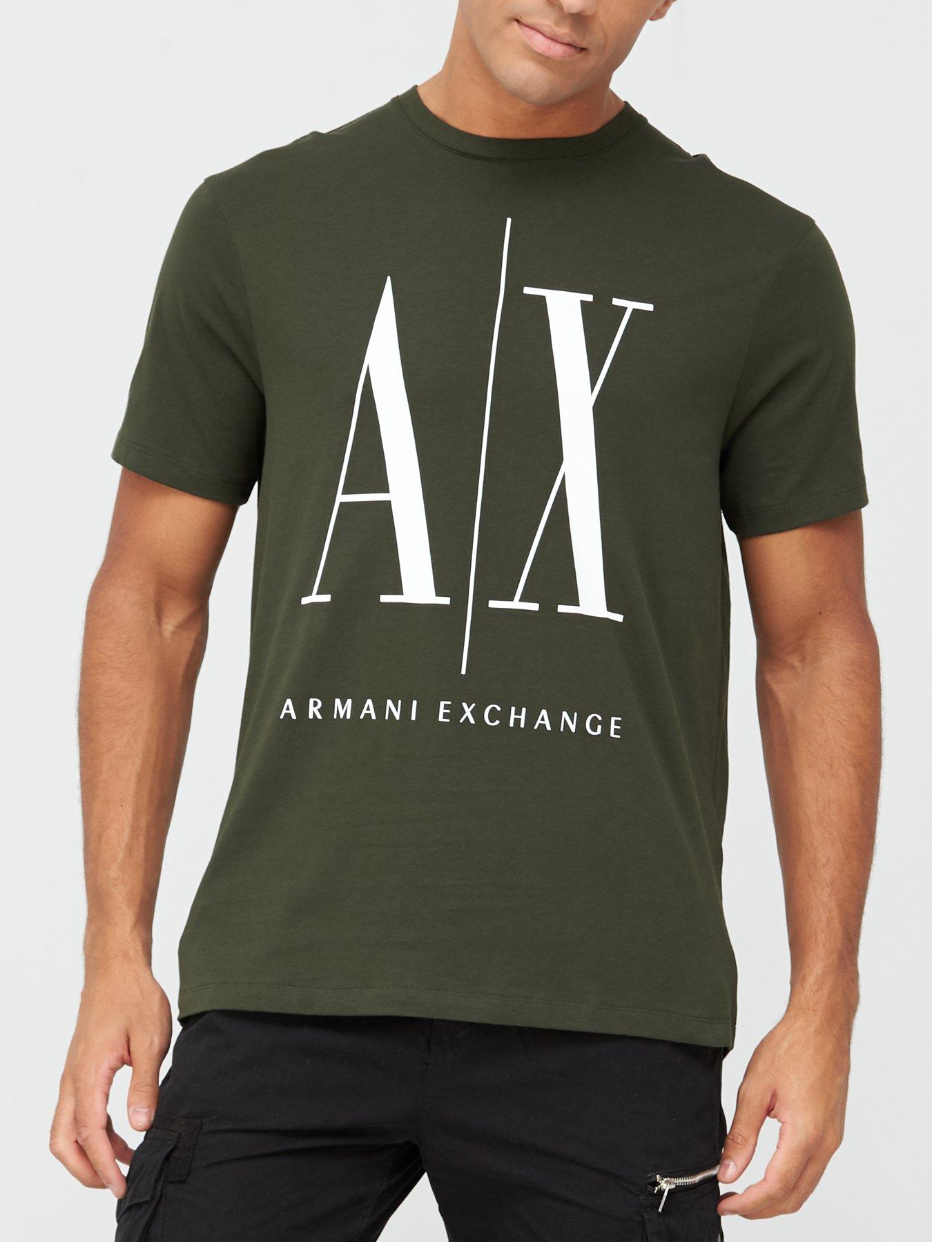 armani exchange grey t shirt