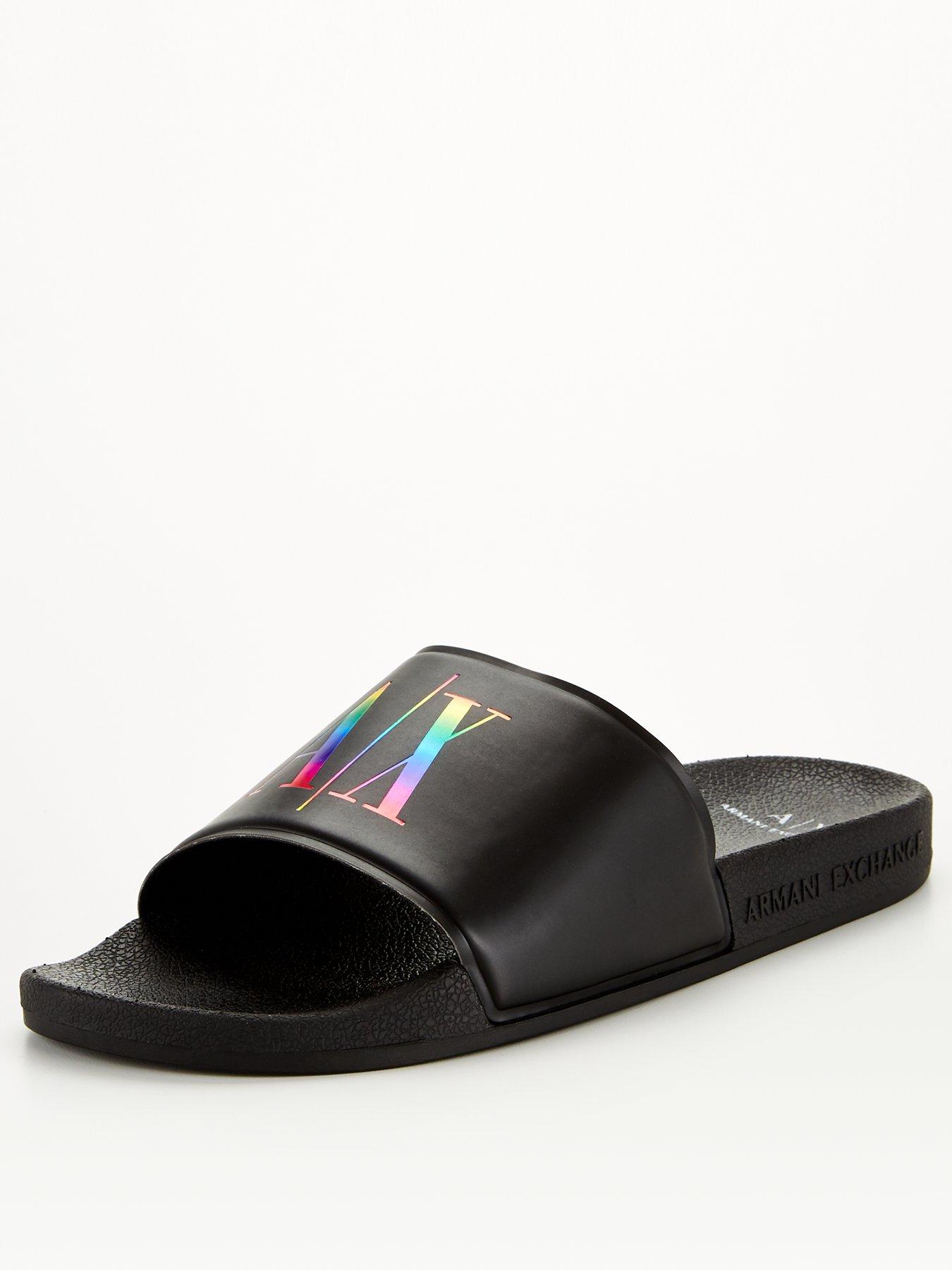 armani exchange slides