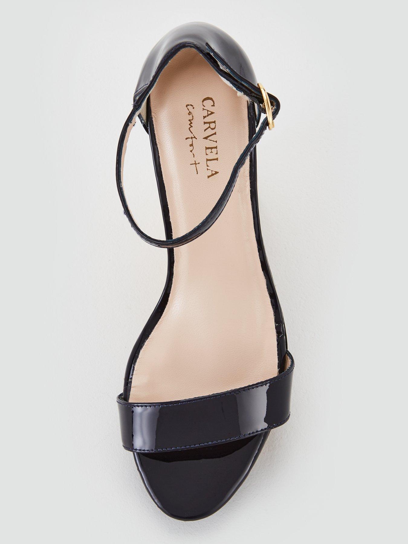 carvela navy sandals
