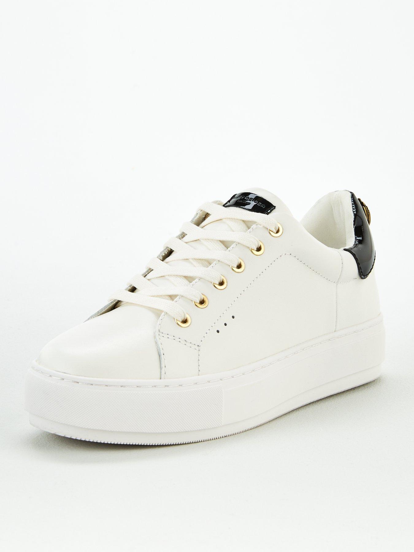 kurt geiger white trainers womens
